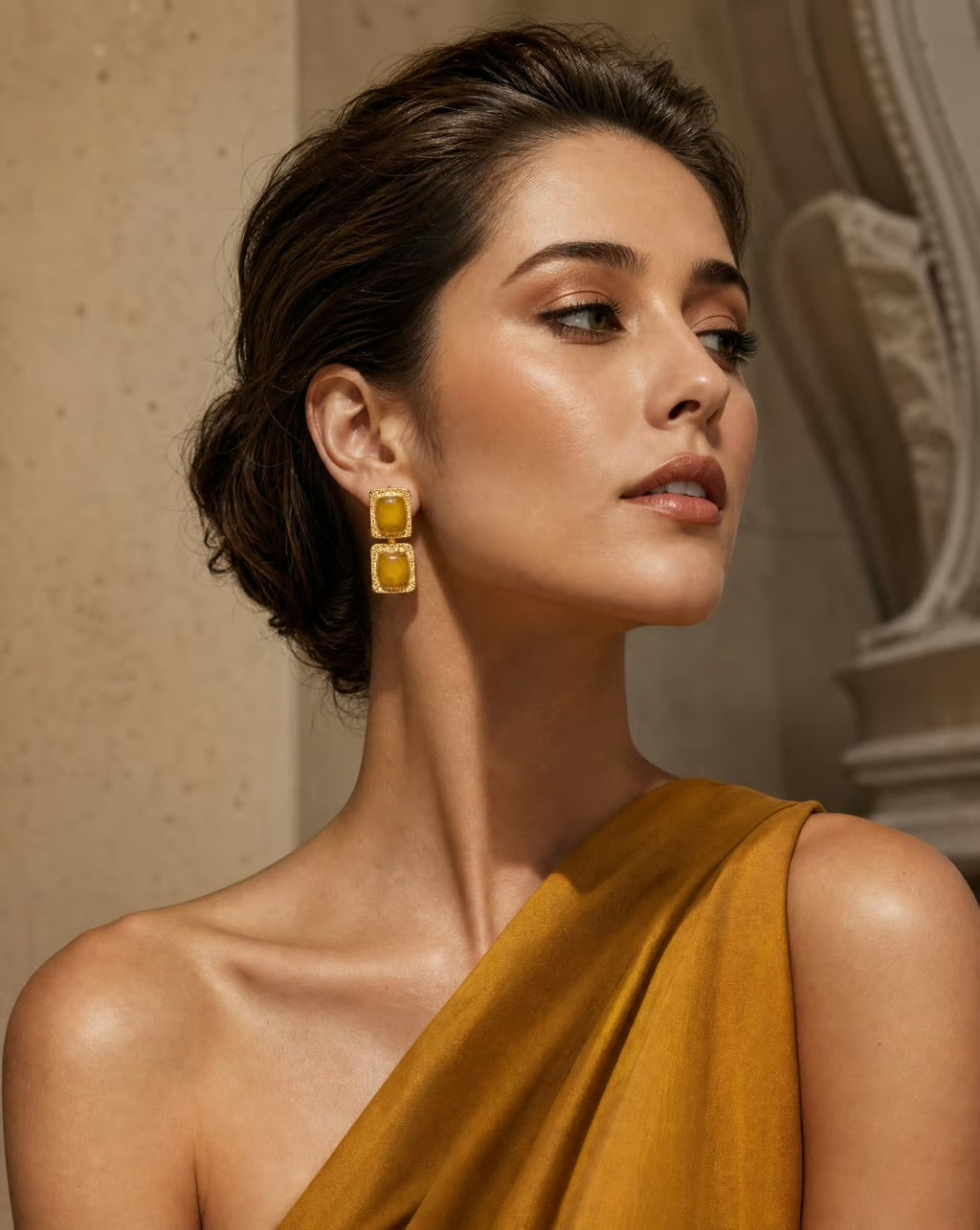 Soleil Citrine Drop Earrings