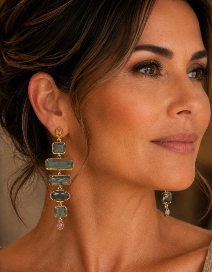 The Moonlit Labradorite Earrings