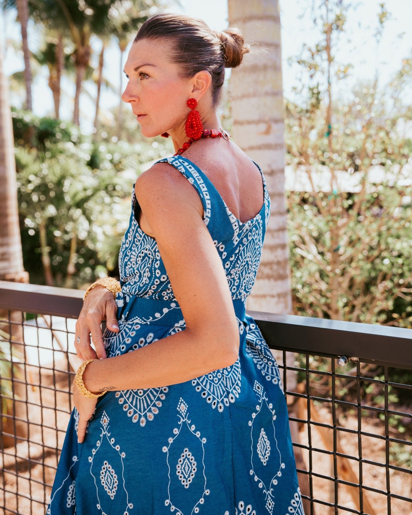 Mediterranean Muse Cotton Dress