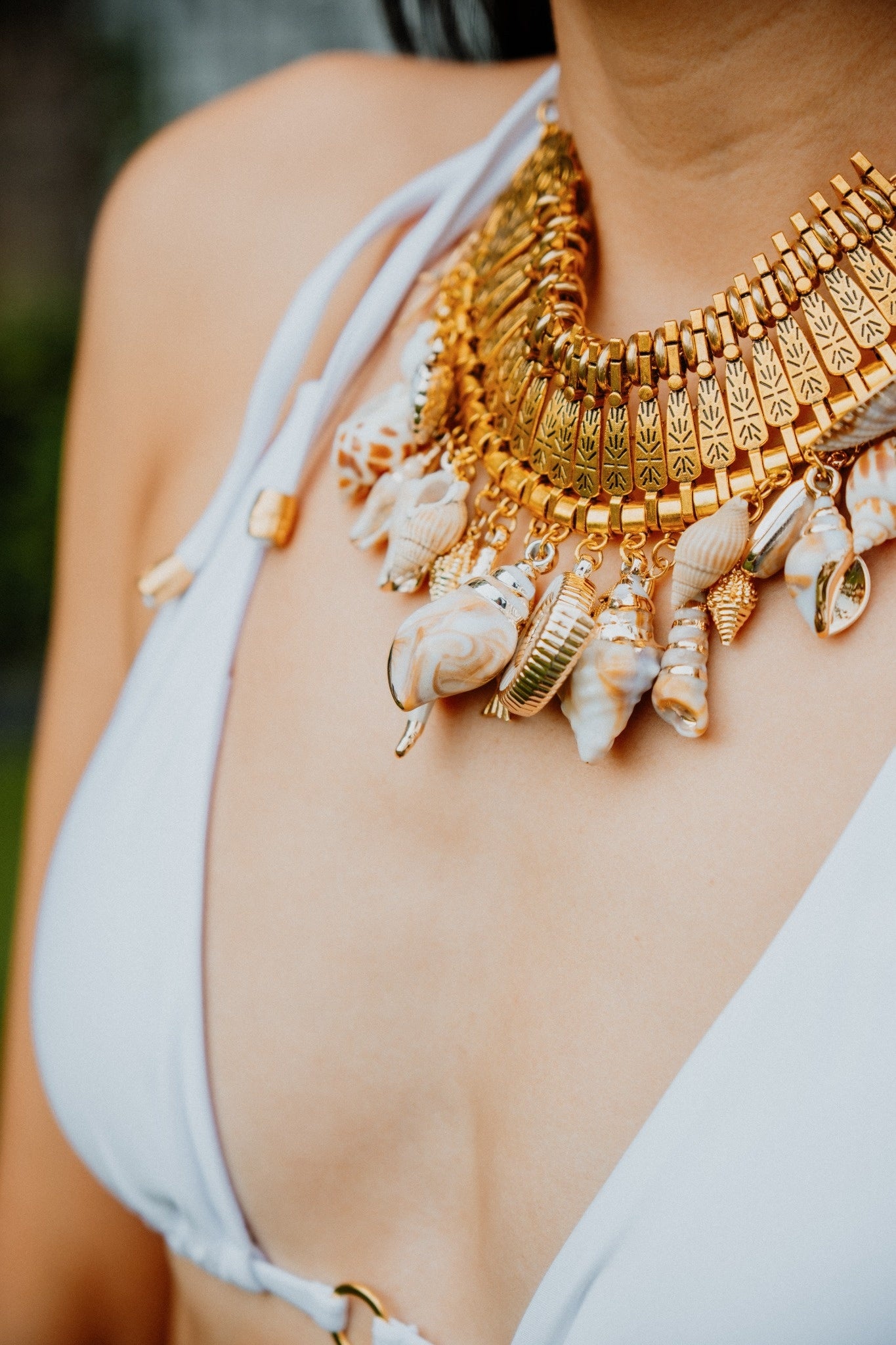 Seashell Treasure Collar Necklace