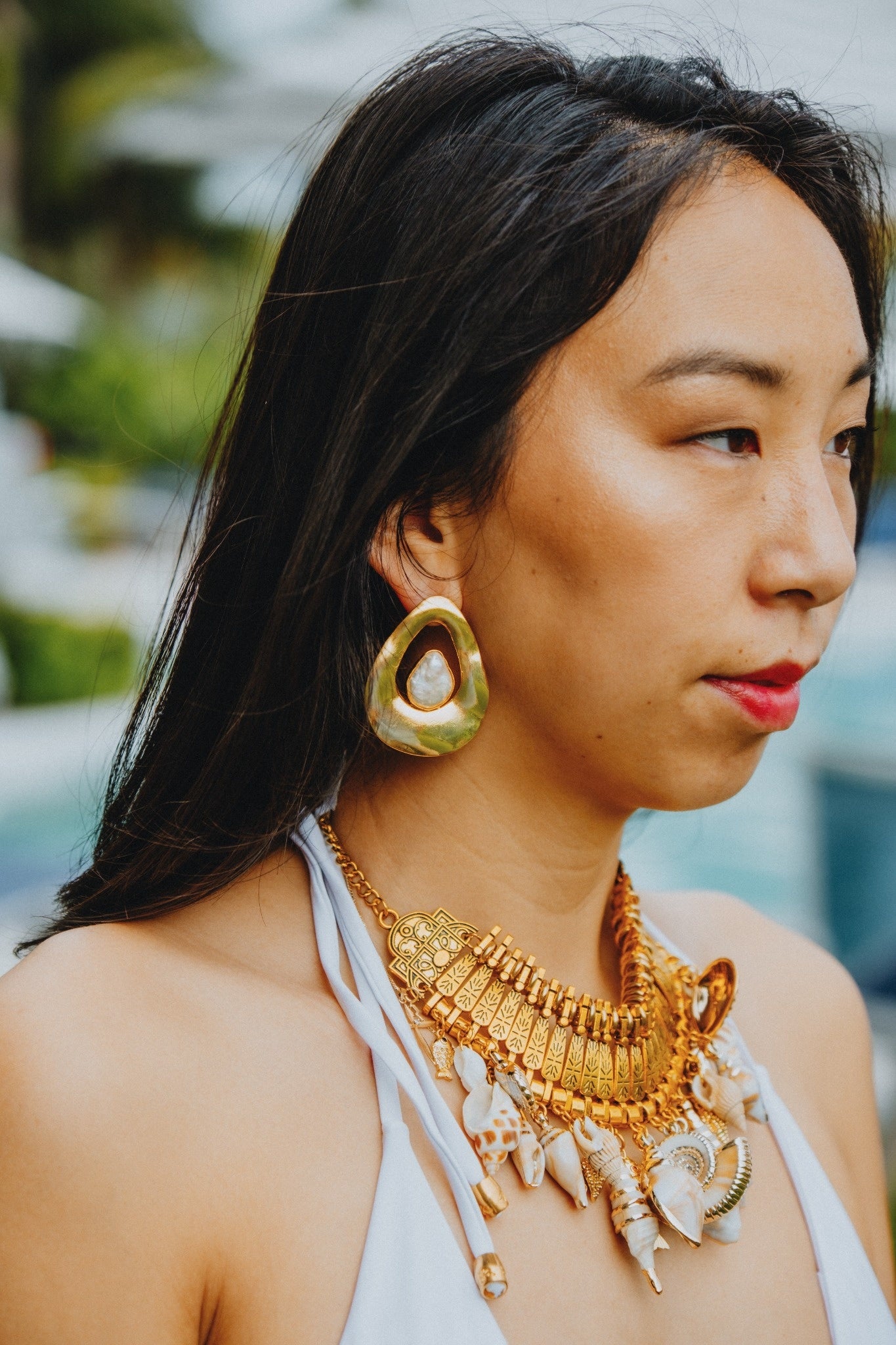 Seashell Treasure Collar Necklace