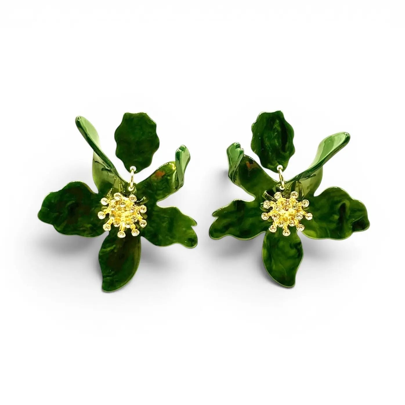 The Jardin French Resin Flower Earrings