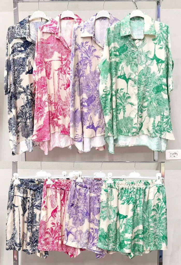 Safari Toile Short Set