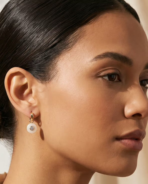 Luna Mother-of-Pearl Drop Earrings