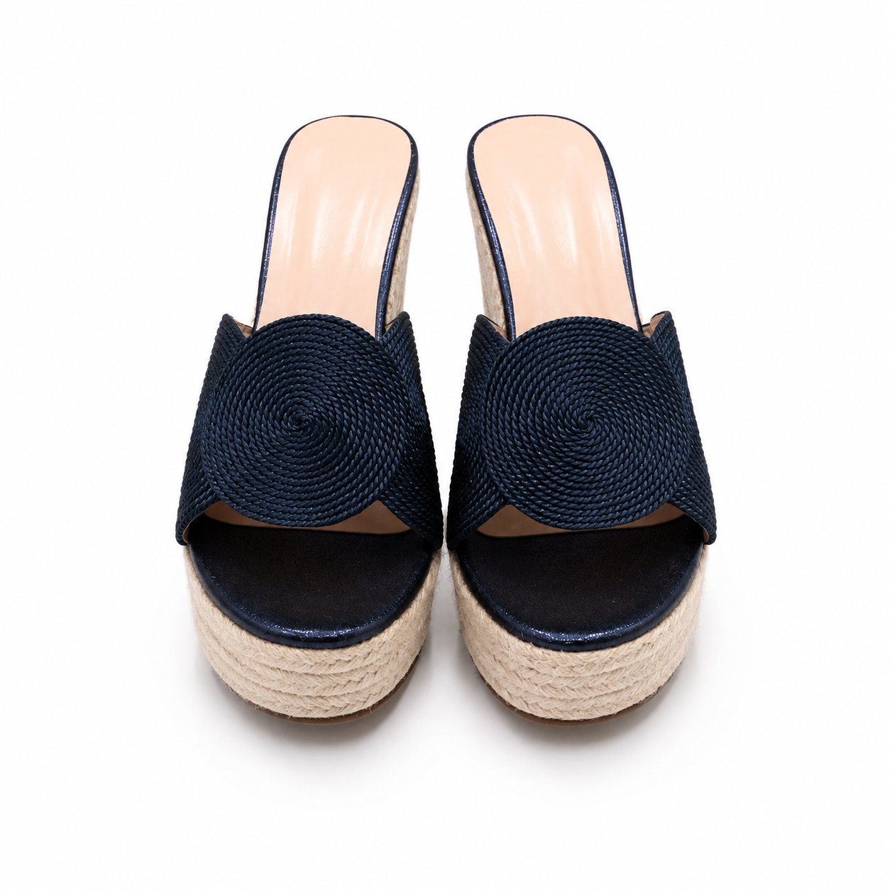 Riviera Navy Espadrille Wedge