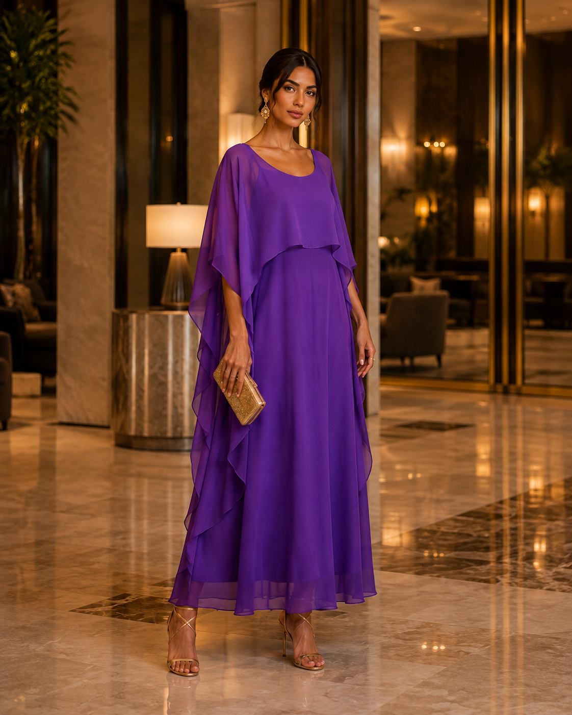 The Afterglow Chiffon Dress