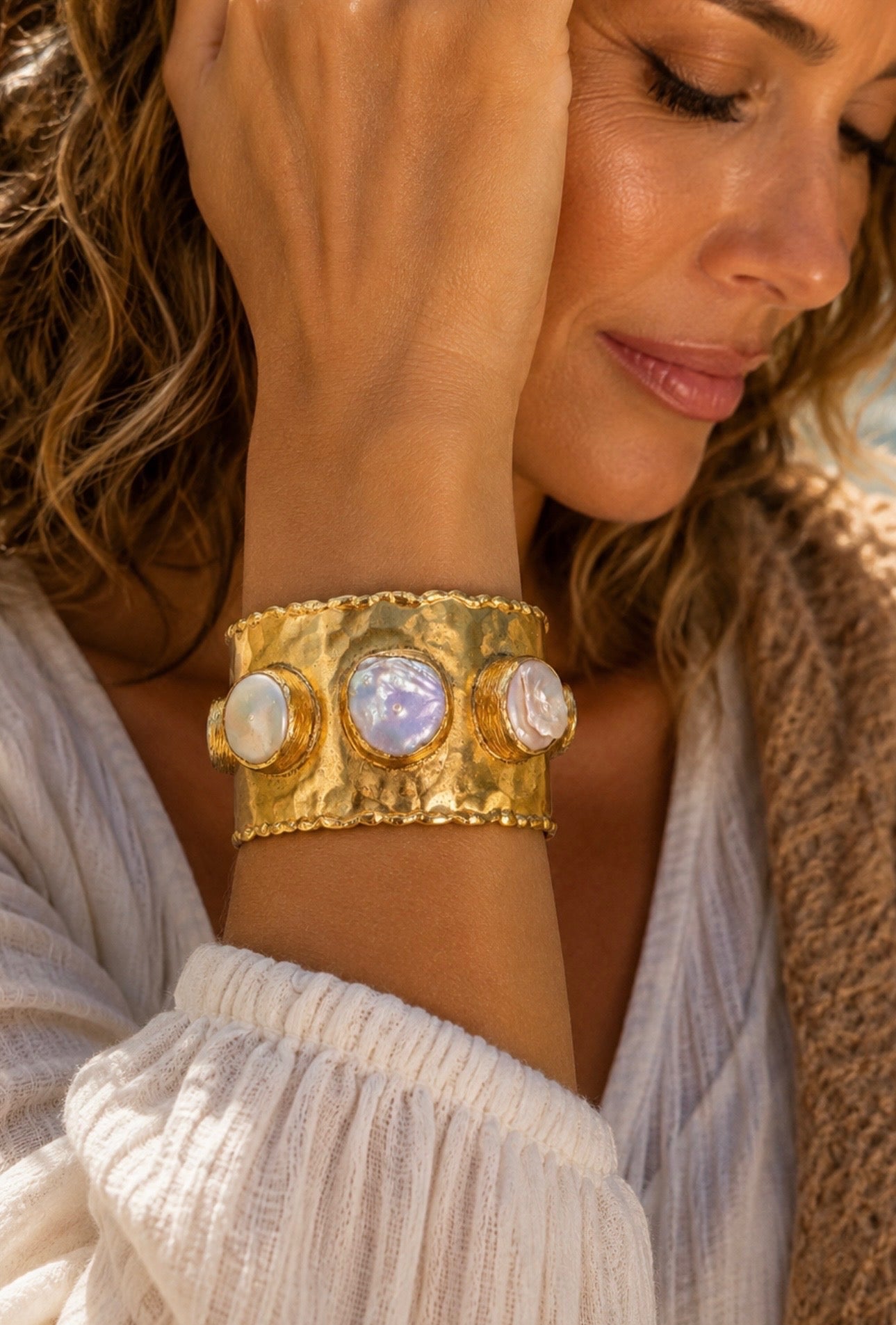 Capri Pearl Cuff