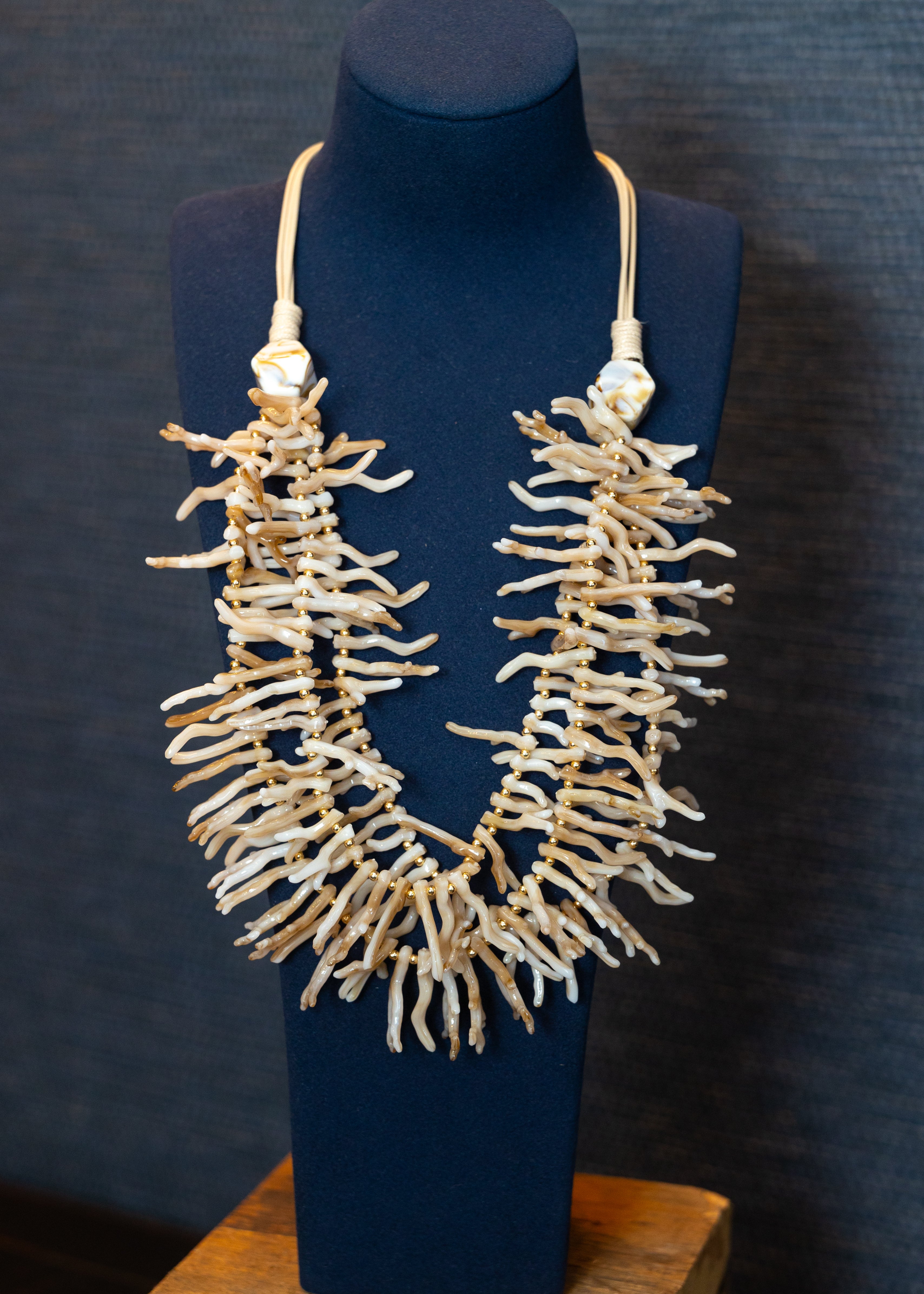 Ivory Coral Statement Necklace