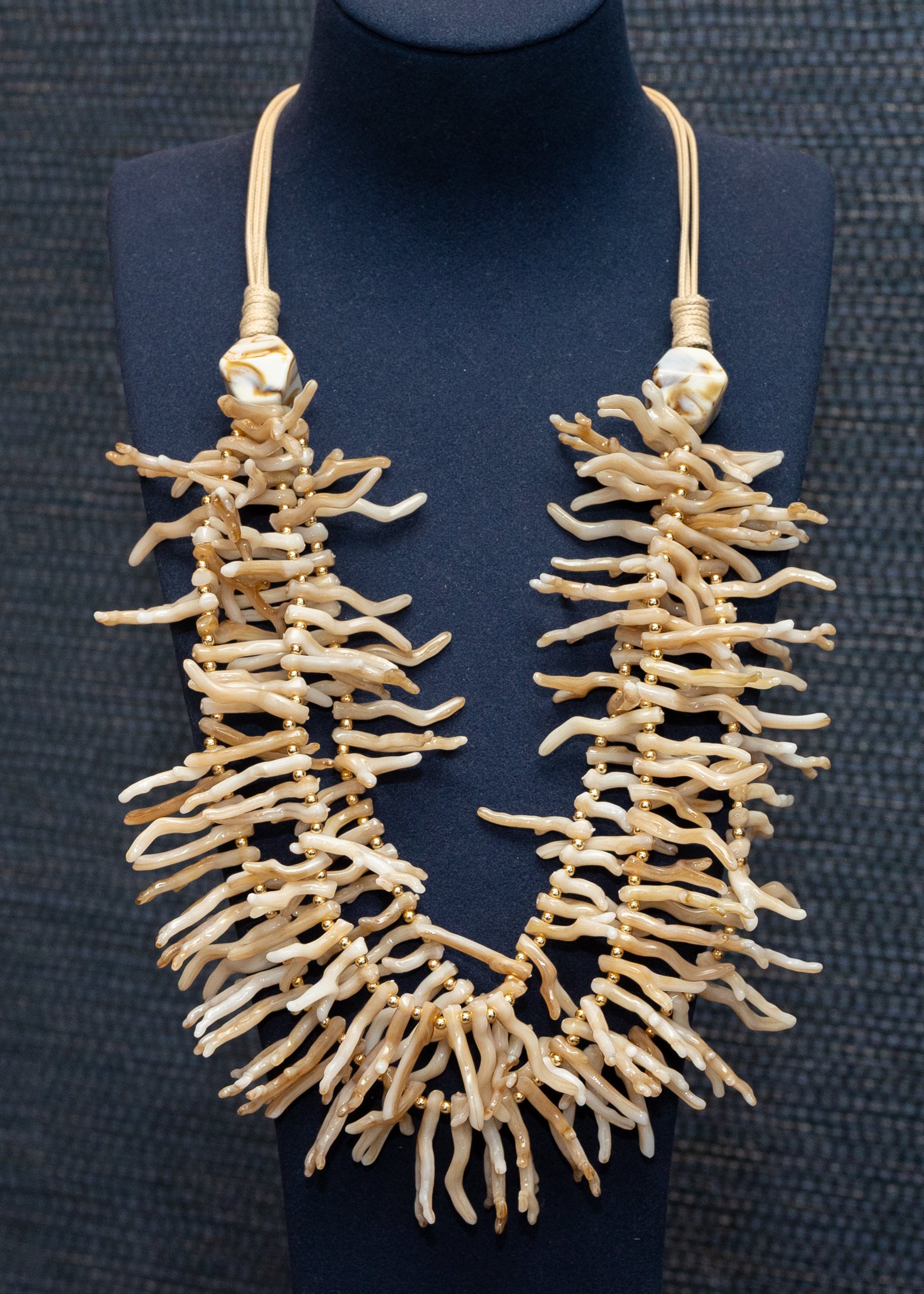 Ivory Coral Statement Necklace