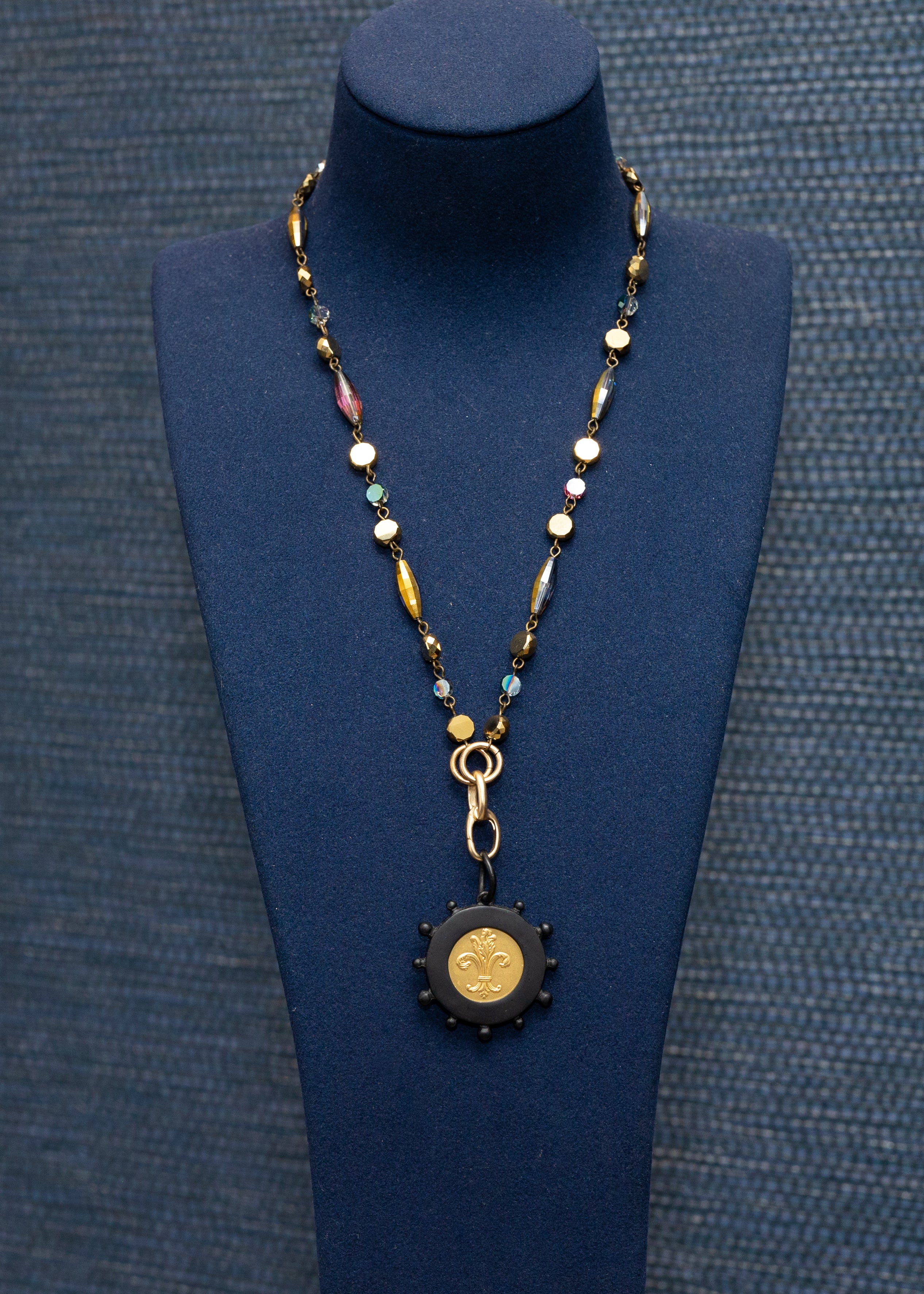 Mixed Metal Coin Necklace