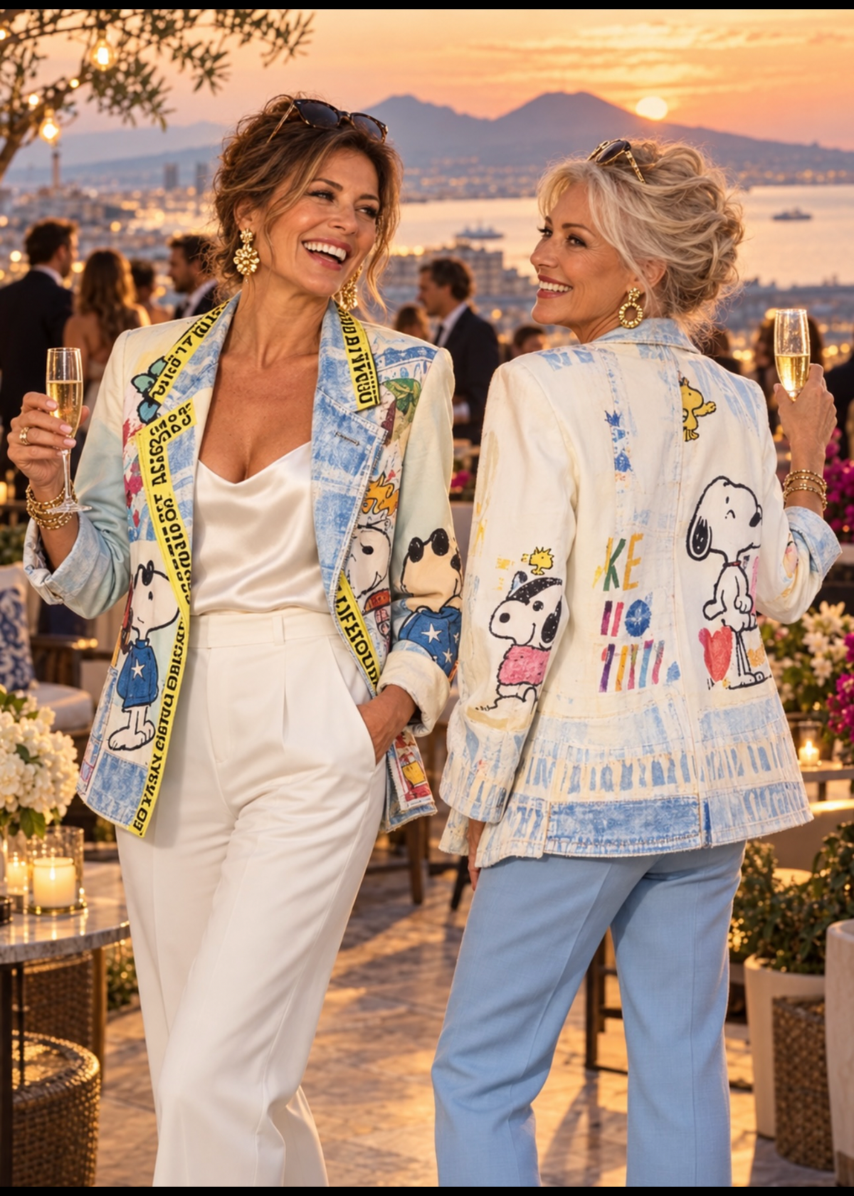 Art Collage Statement Blazer