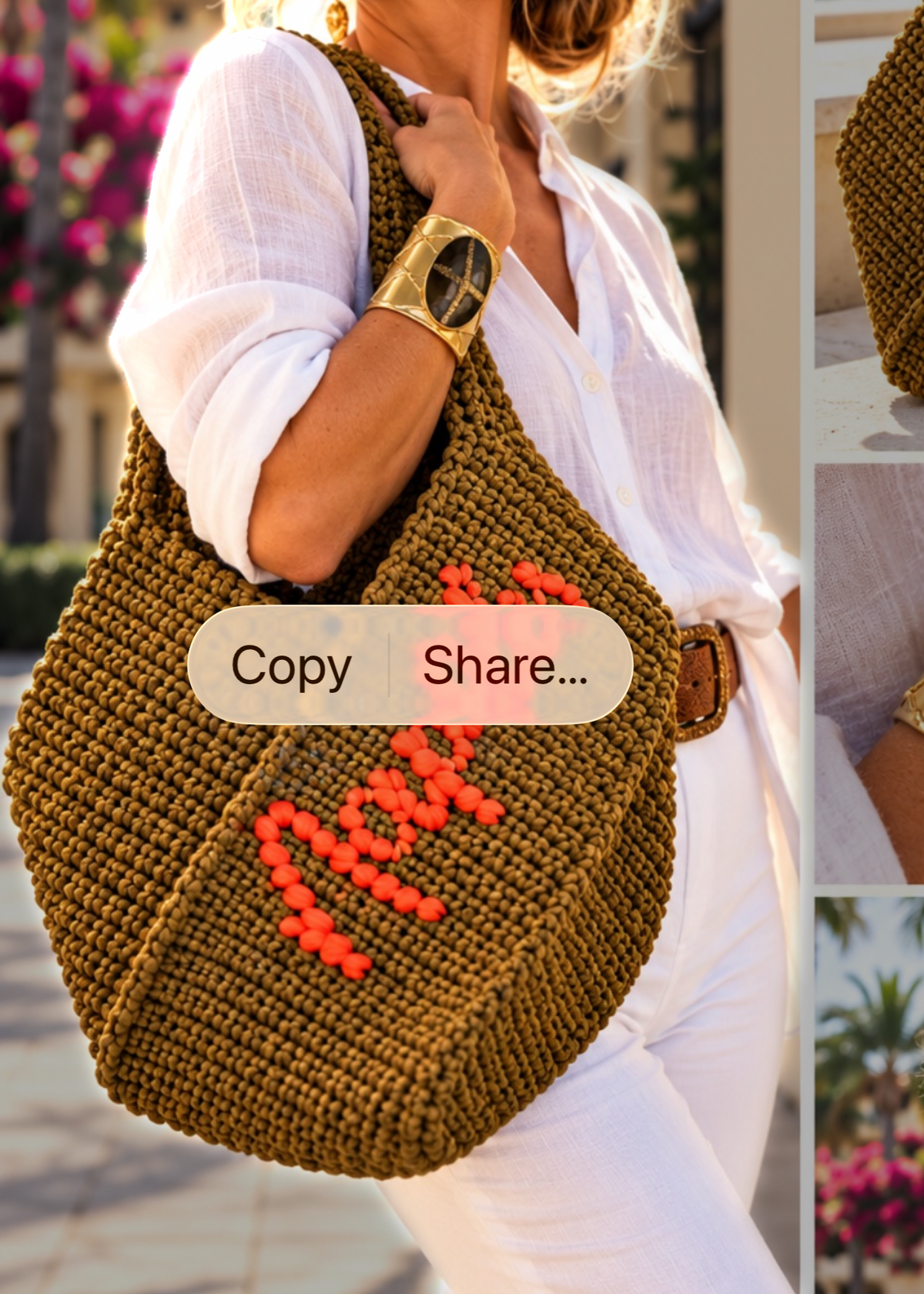 Naples Crochet Tote- Choose Your Color