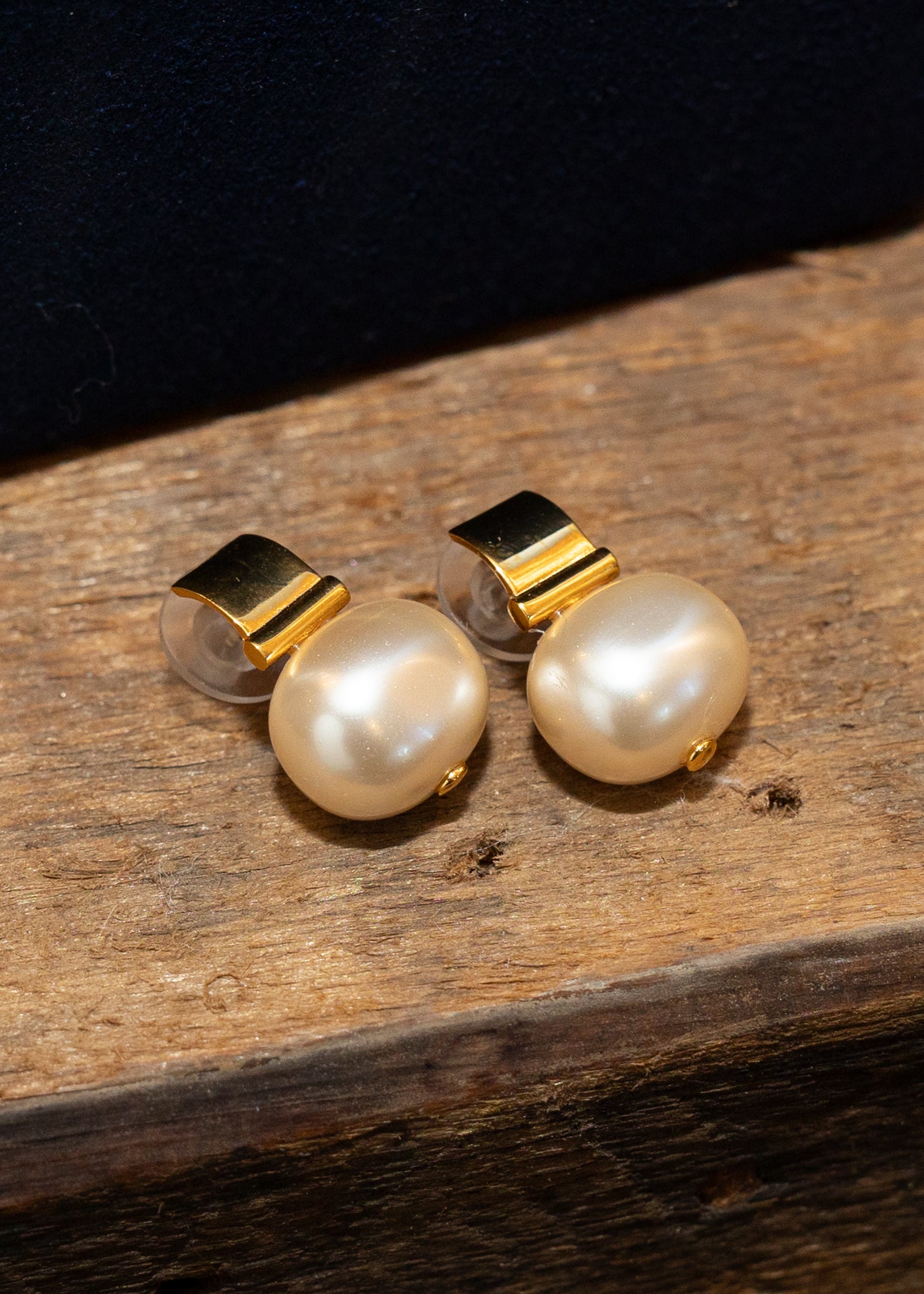 The Livia Pearl Dome Studs