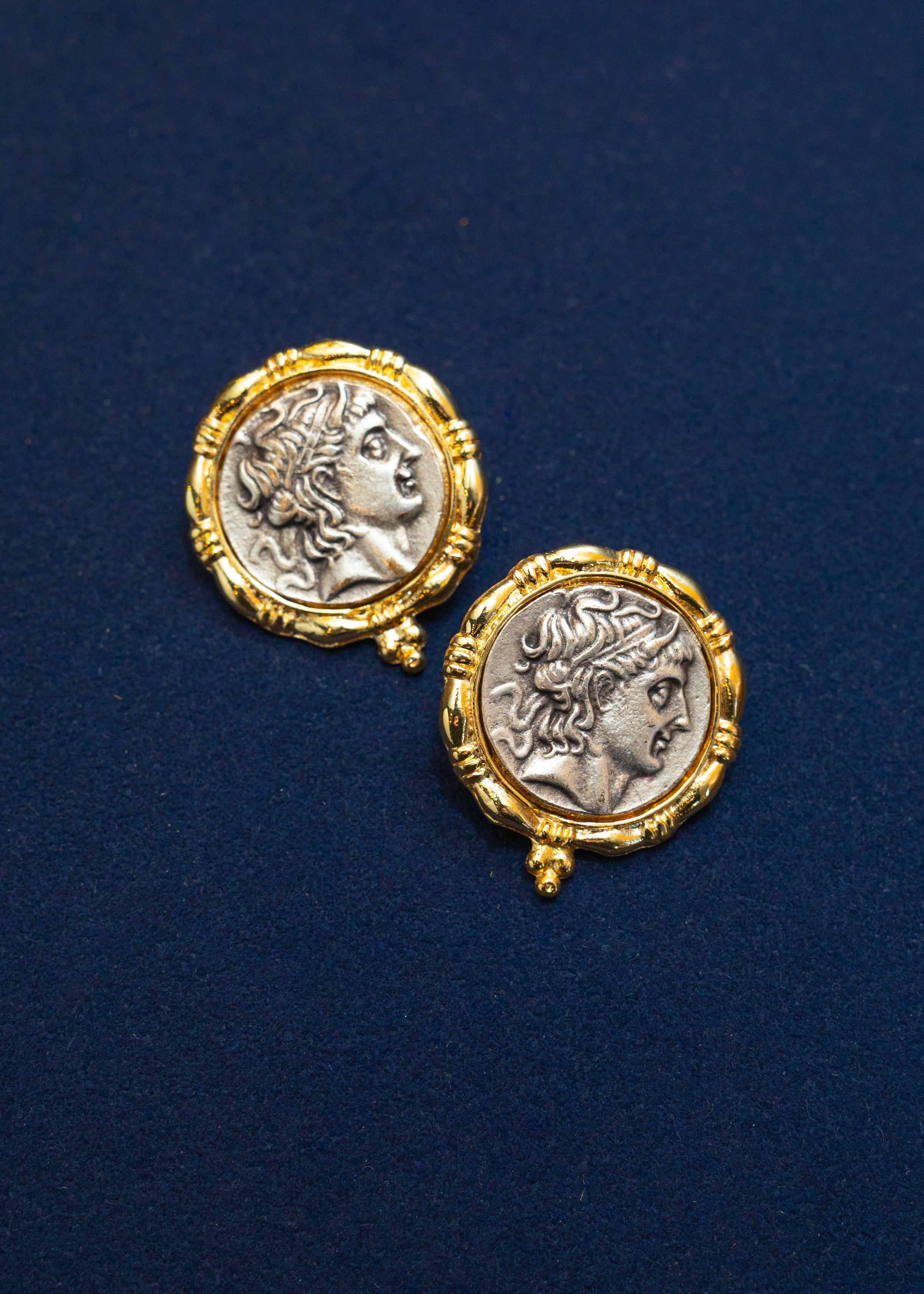 Aurelia Roman Coin Statement Earrings