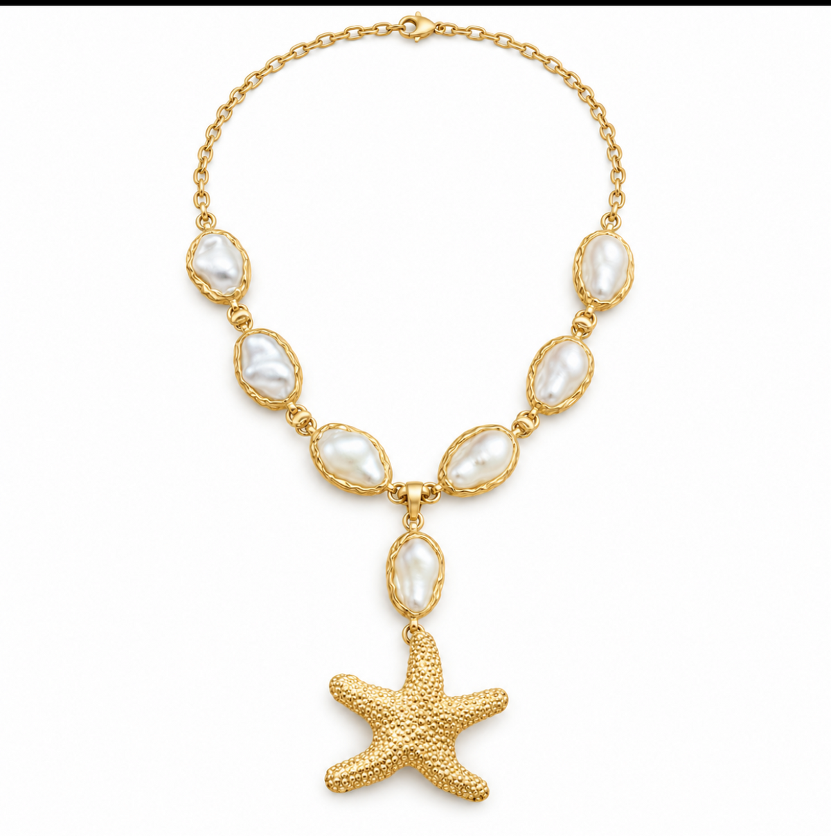Pearl Starfish Necklace