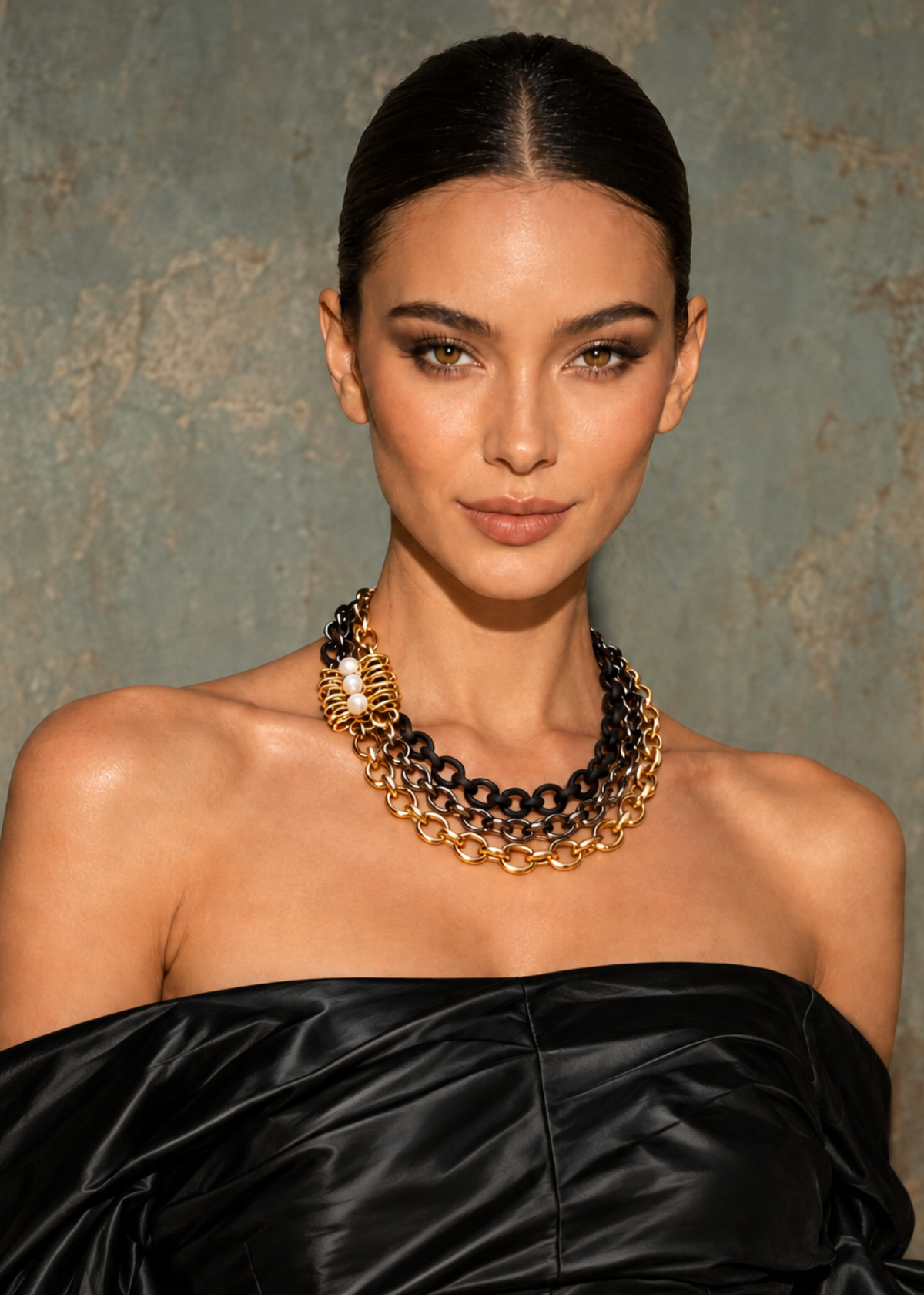 Trio Cadena Mixed Chain Necklace