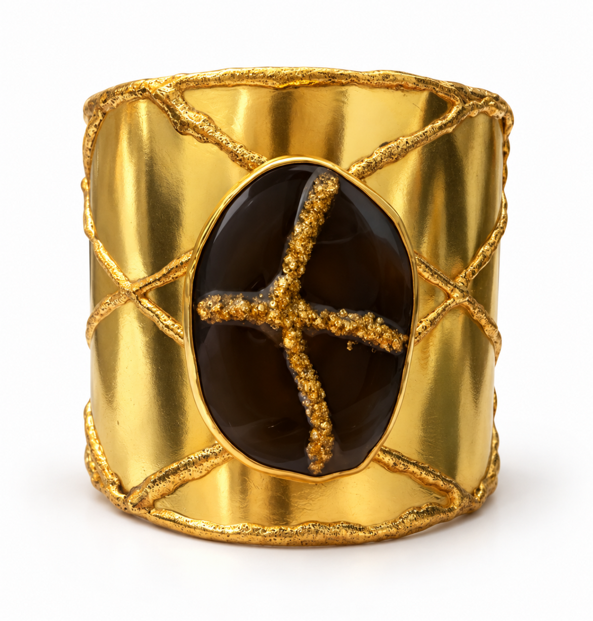 Oro Imperiale Sculptural Statement Cuff