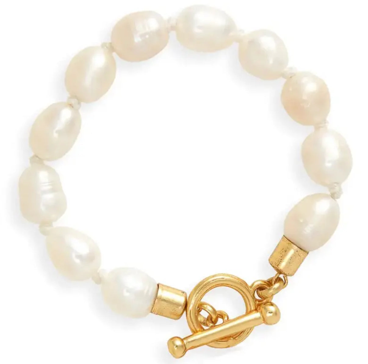 Baroque Pearl Toggle Bracelet