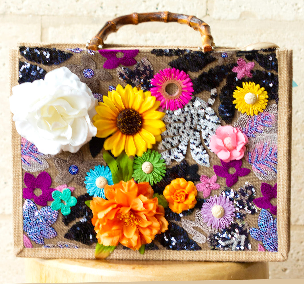 Square Flower Bag