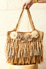 Load image into Gallery viewer, Boho Chic Khaki Raffia Bag
