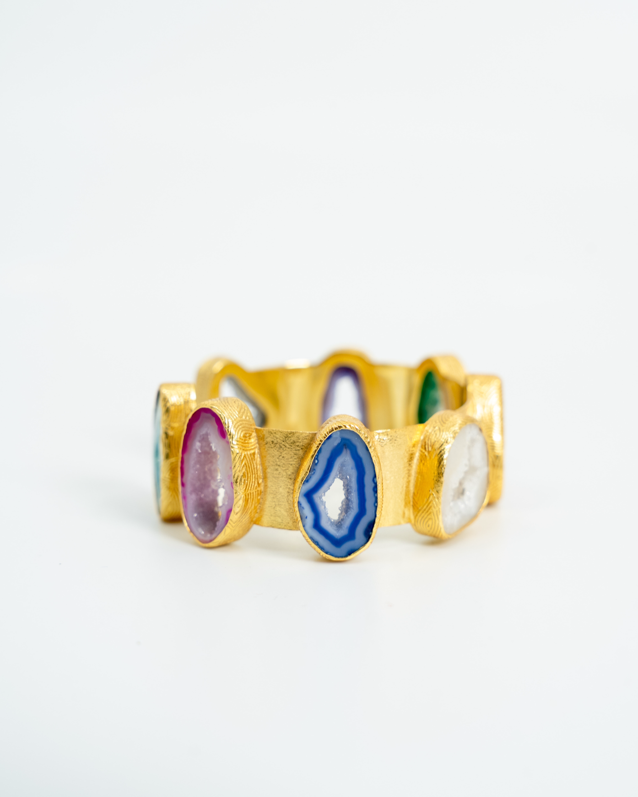 Stone bangles cuff colors