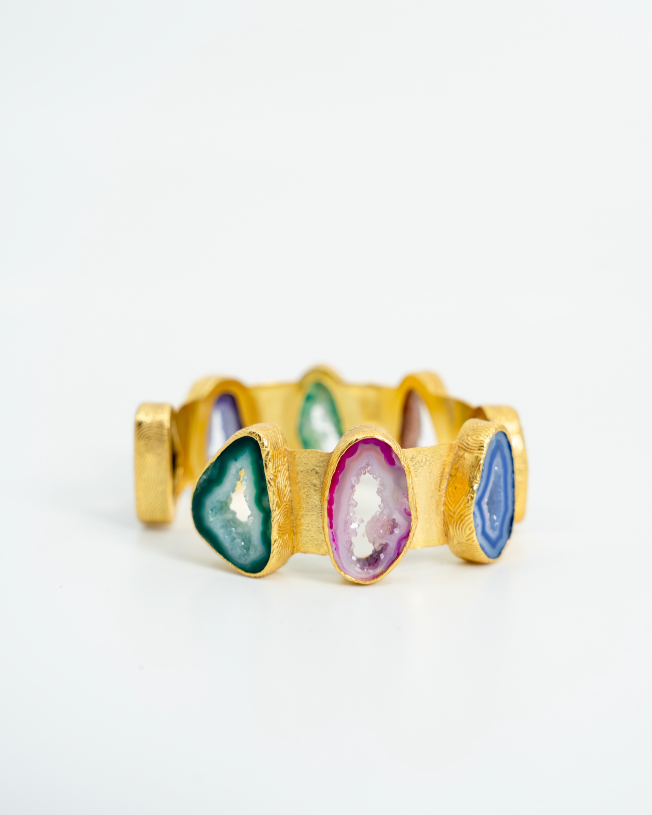 Stone bangles cuff colors
