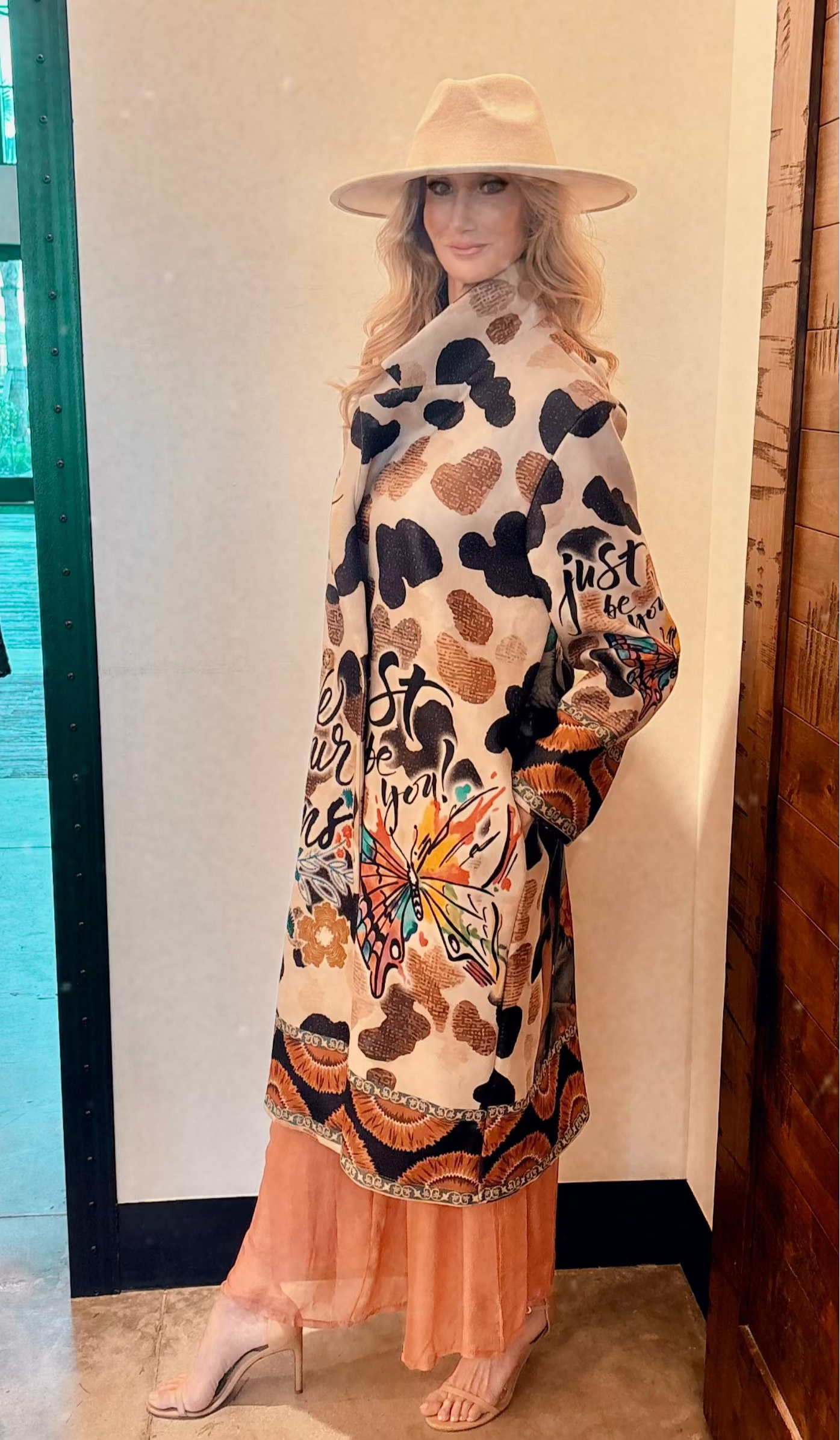 Art-Inspired Statement Coat – “Believe in Your Dreams”