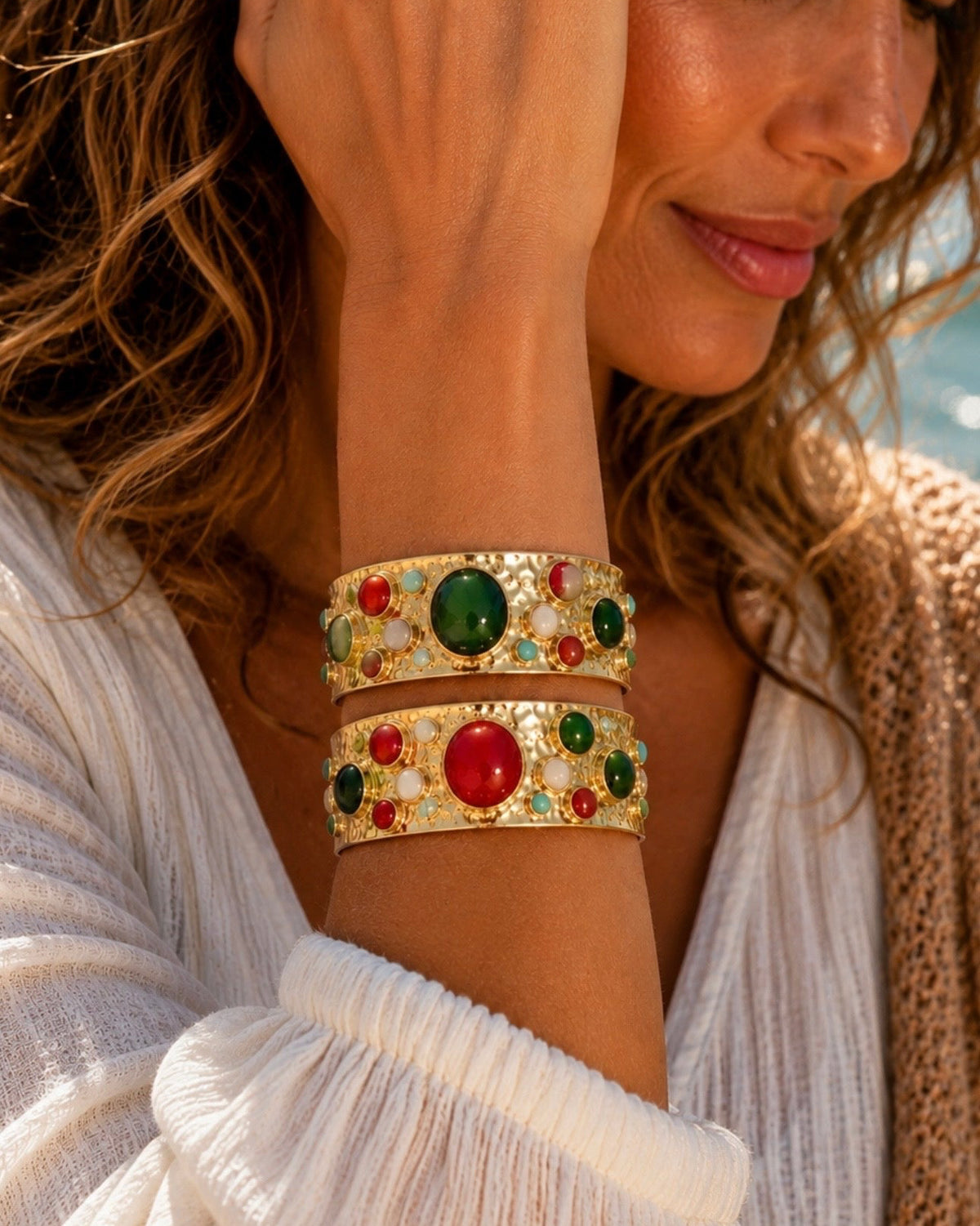 Palazzo Gemstone Cuff