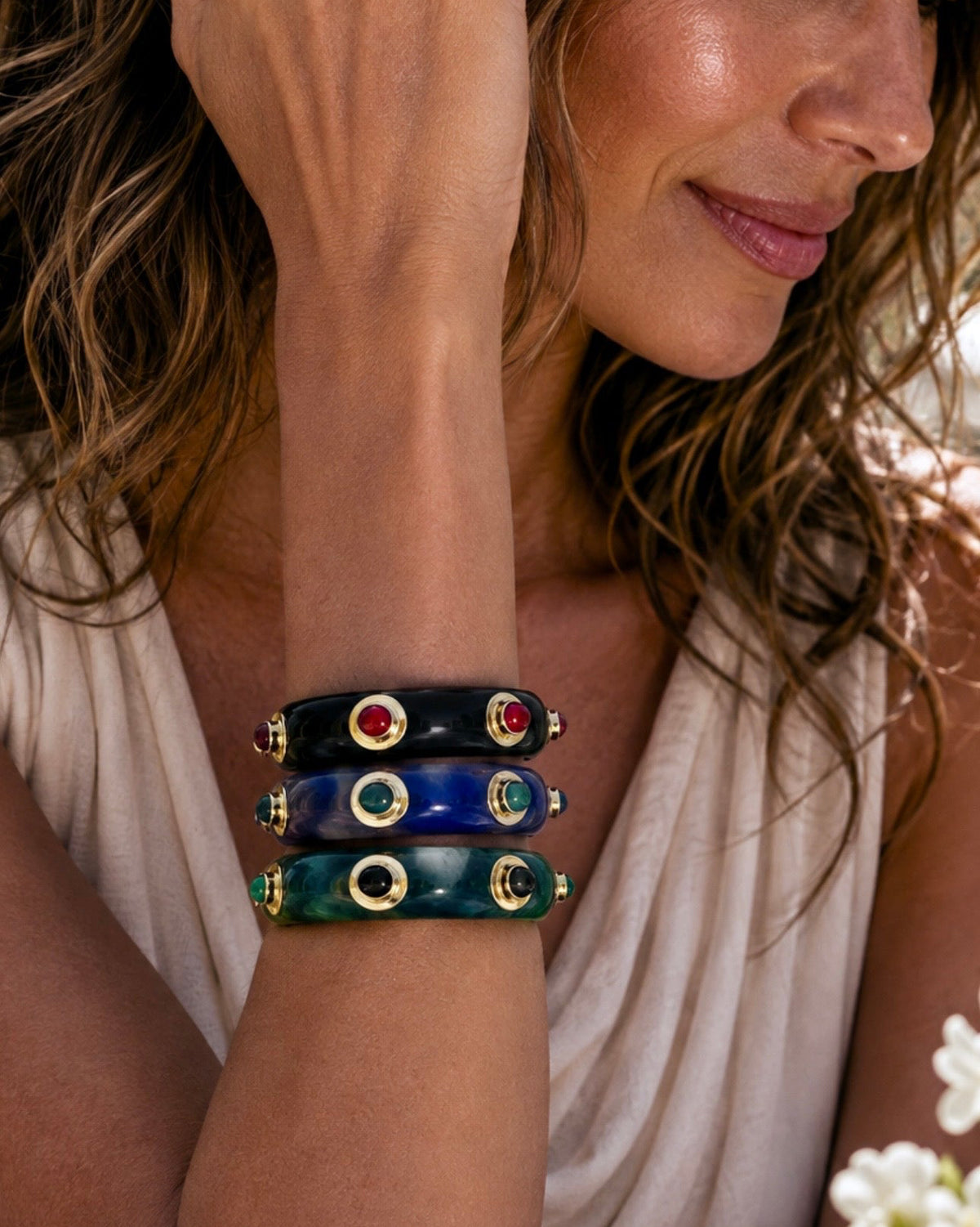 The Portofino French Resin Bangle