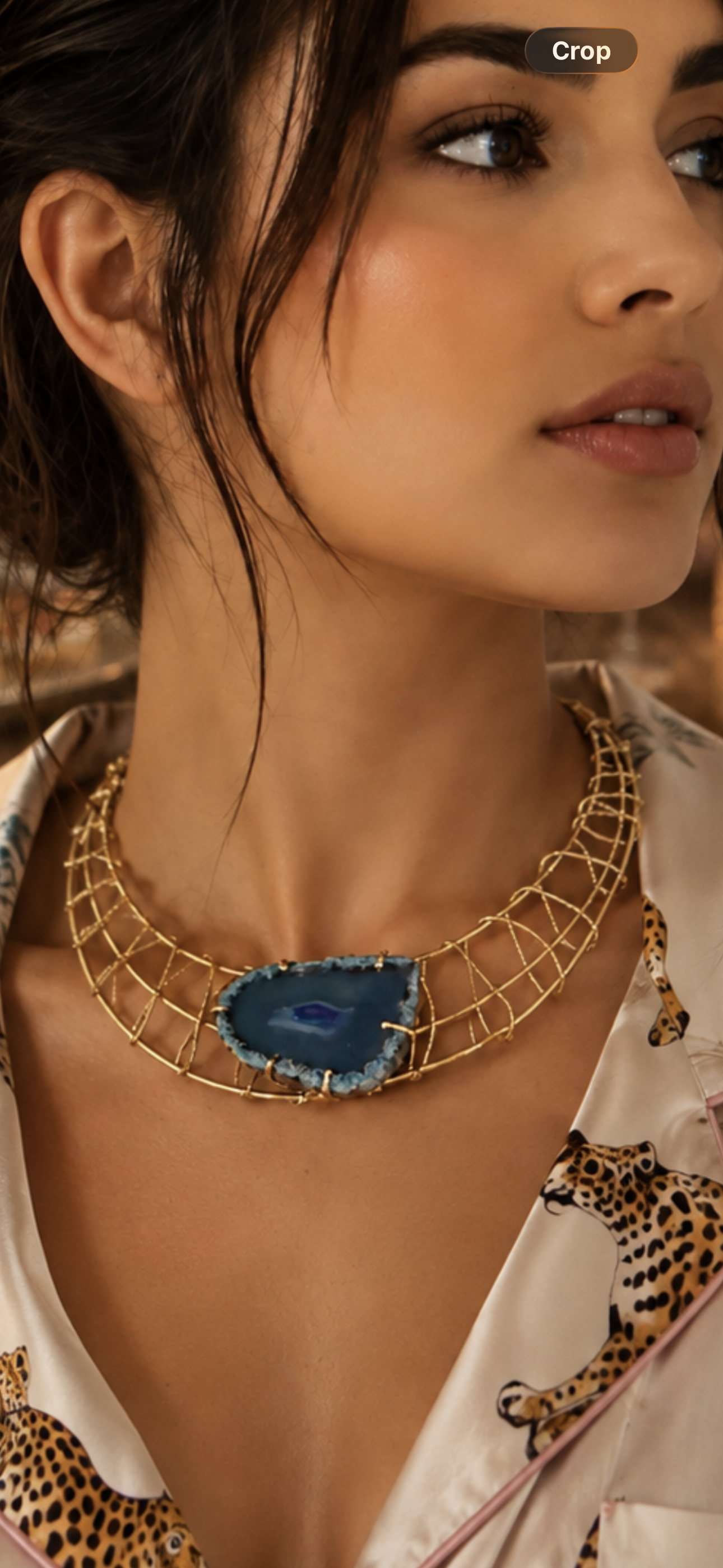Fiamma Agate Collar Necklace