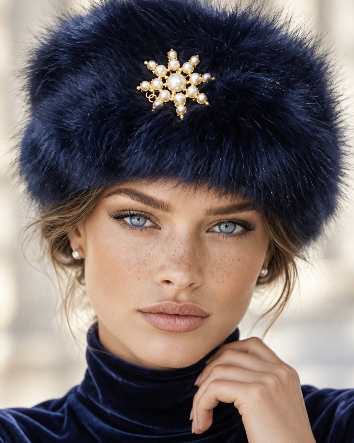 Faux Fur Headband Hat