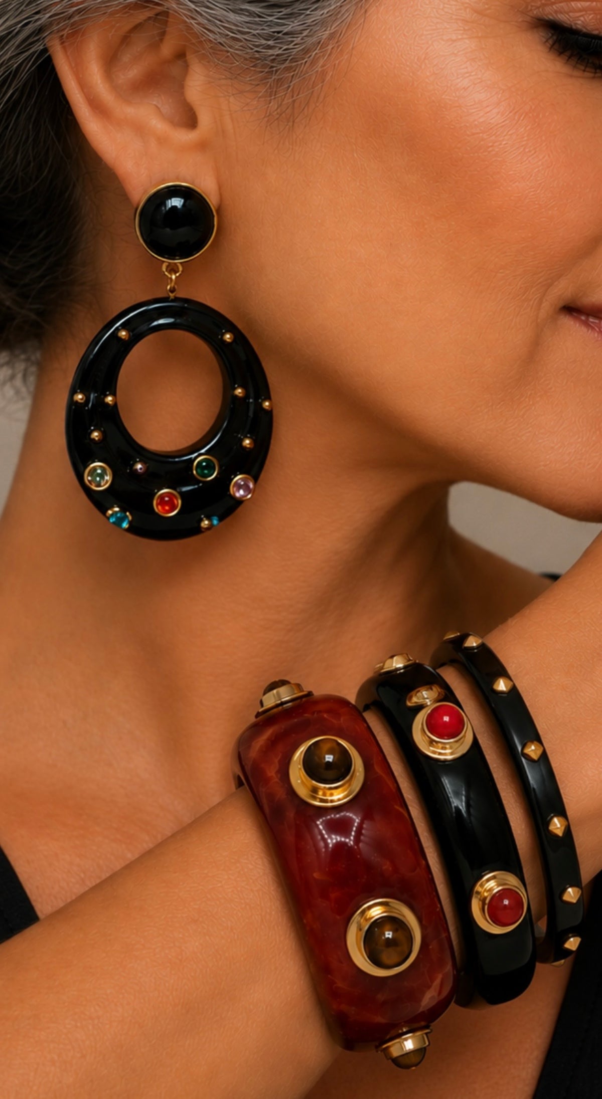 The Celeste French Resin Earrings