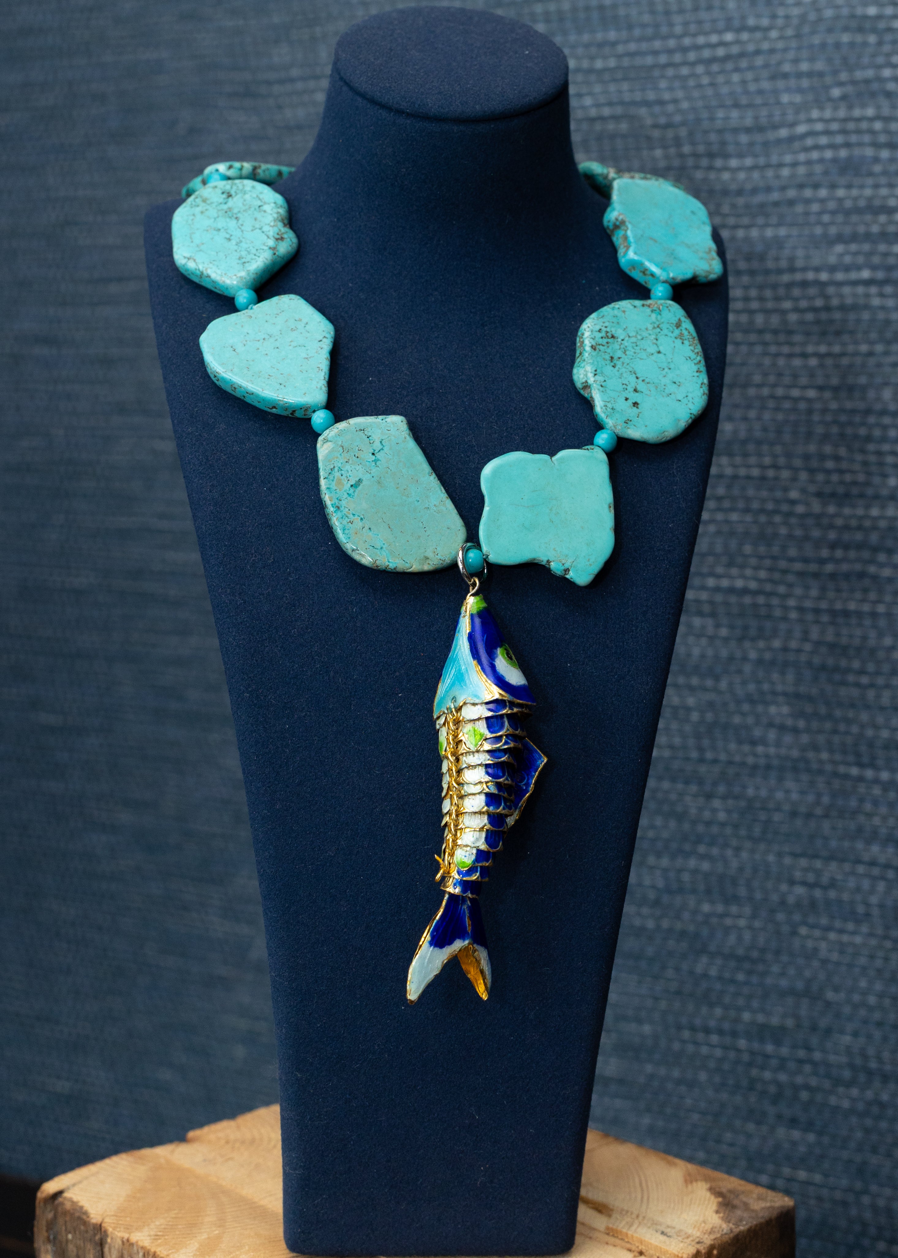 Turquoise Reef Koi Necklace