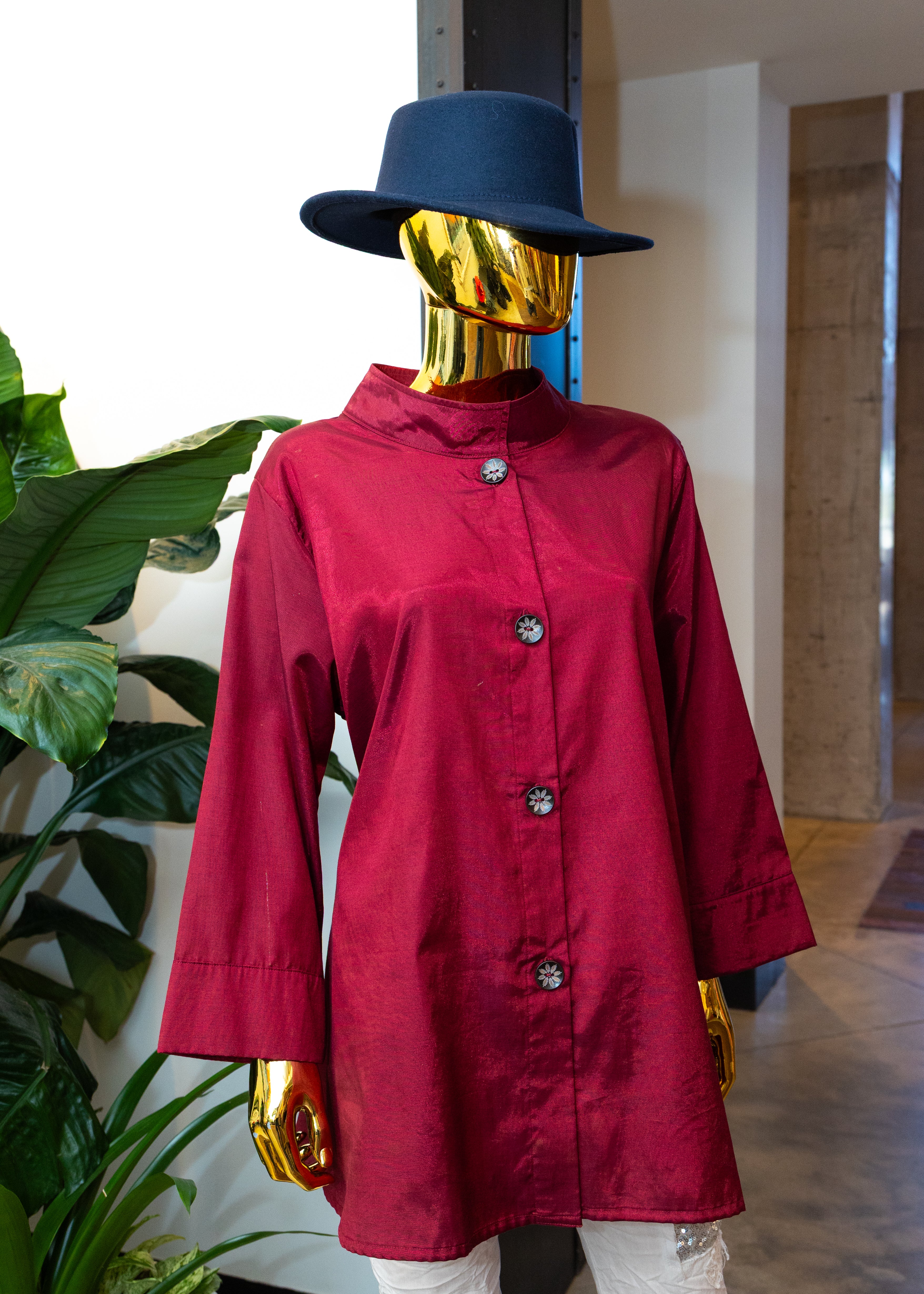 Sacred Heart Silk Statement Tunic