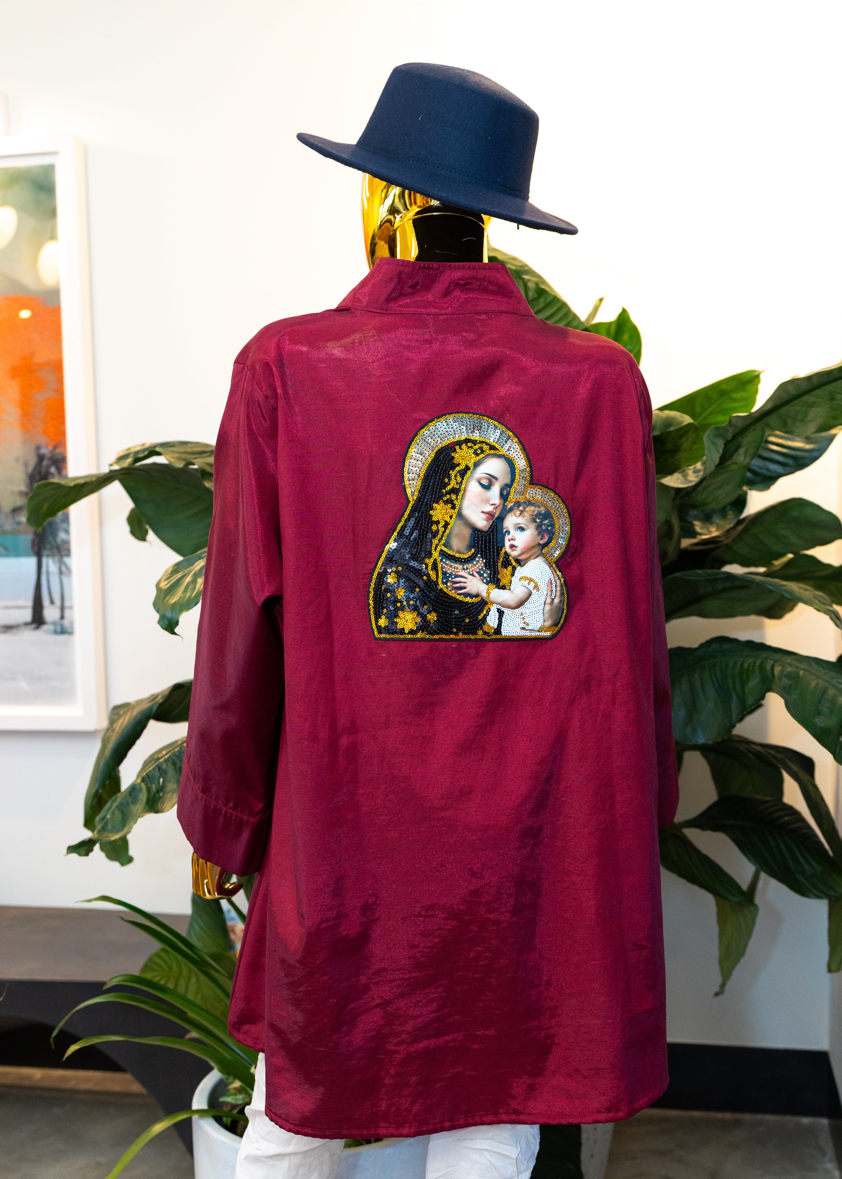 Sacred Heart Silk Statement Tunic