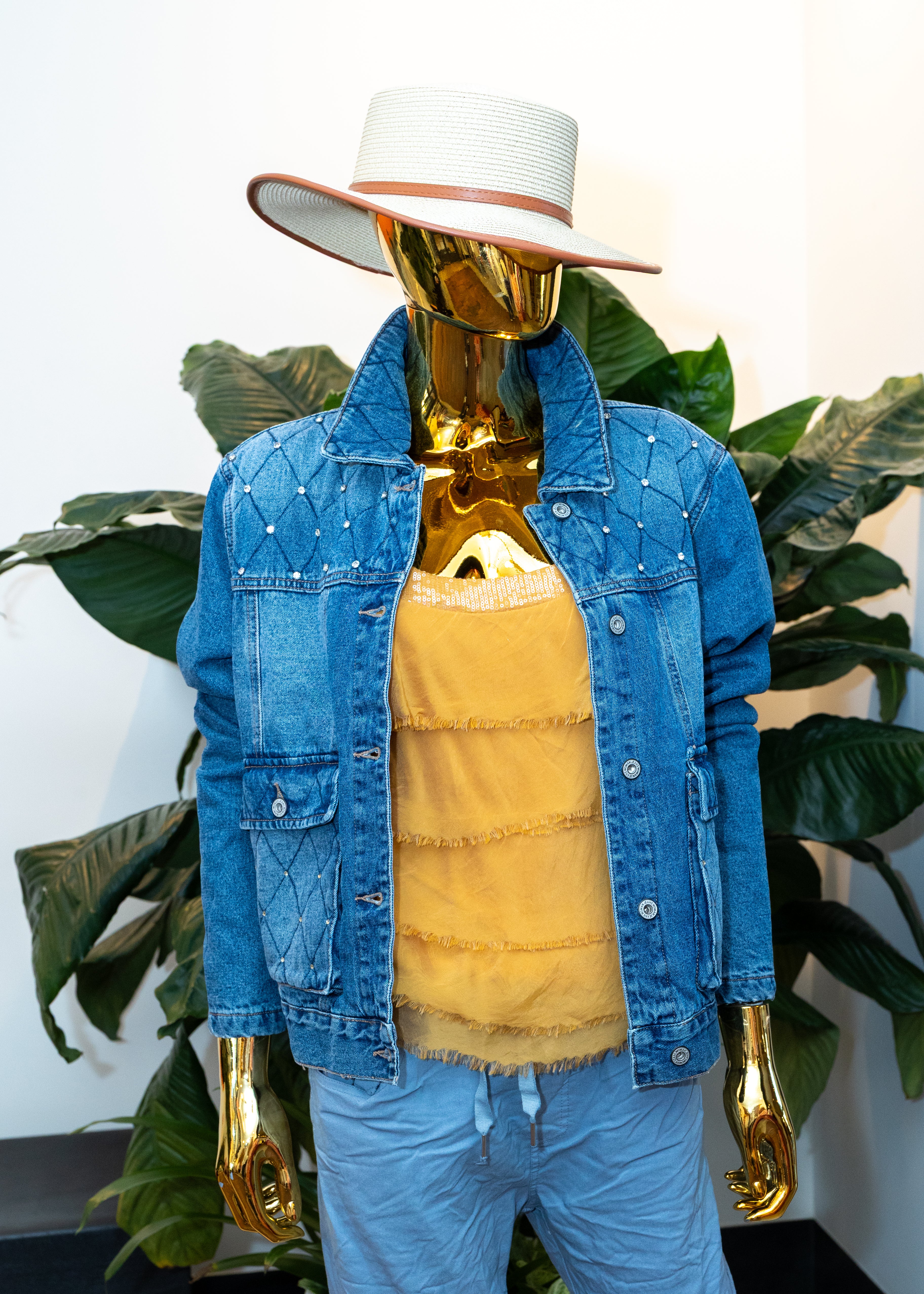 Embellished Icon Denim Jacket