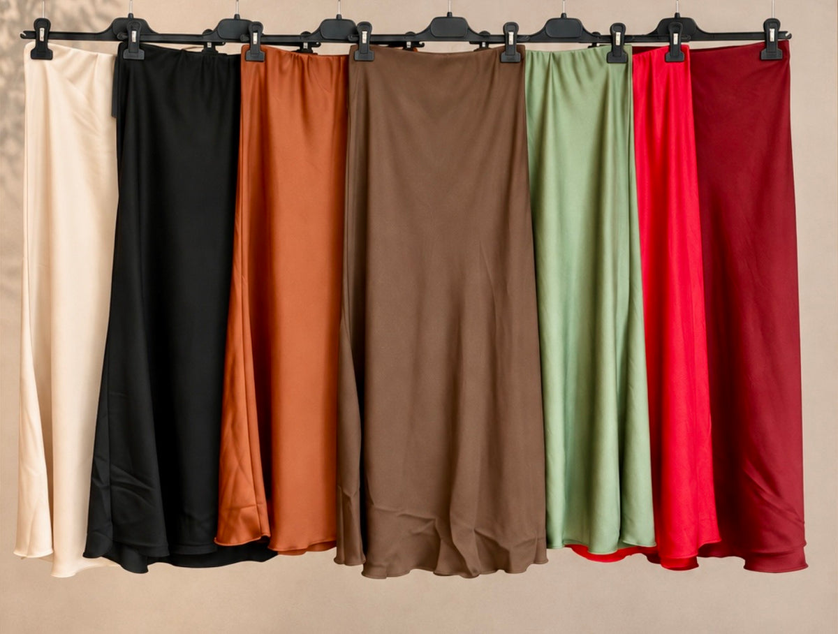 Silky Pull-On Midi Skirt- RESTOCKED