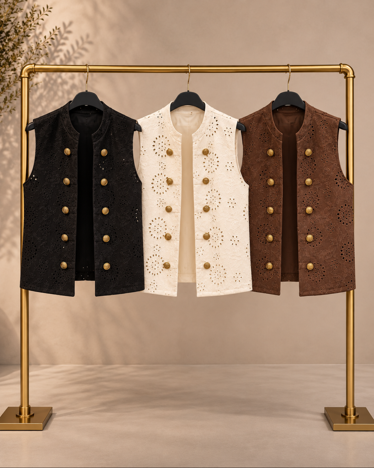 The Siena Eyelet Vest