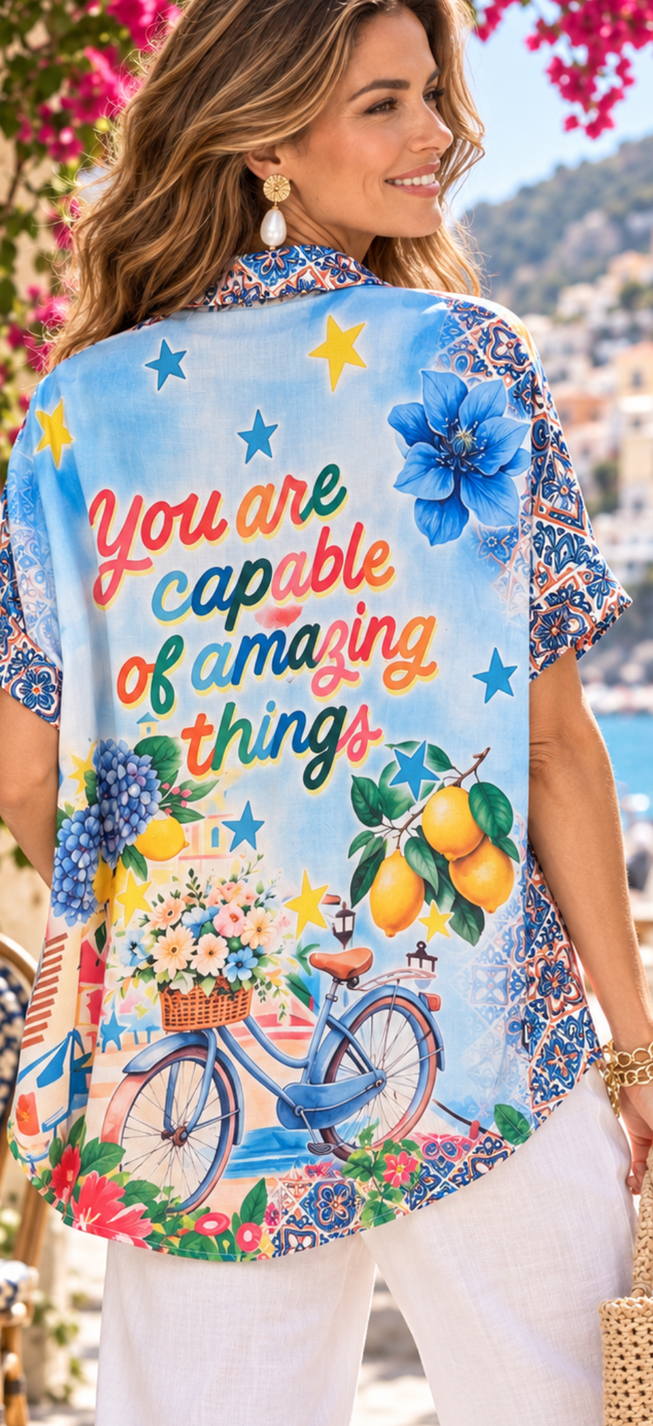 Mediterranean Escape Blouse-Amazing Things