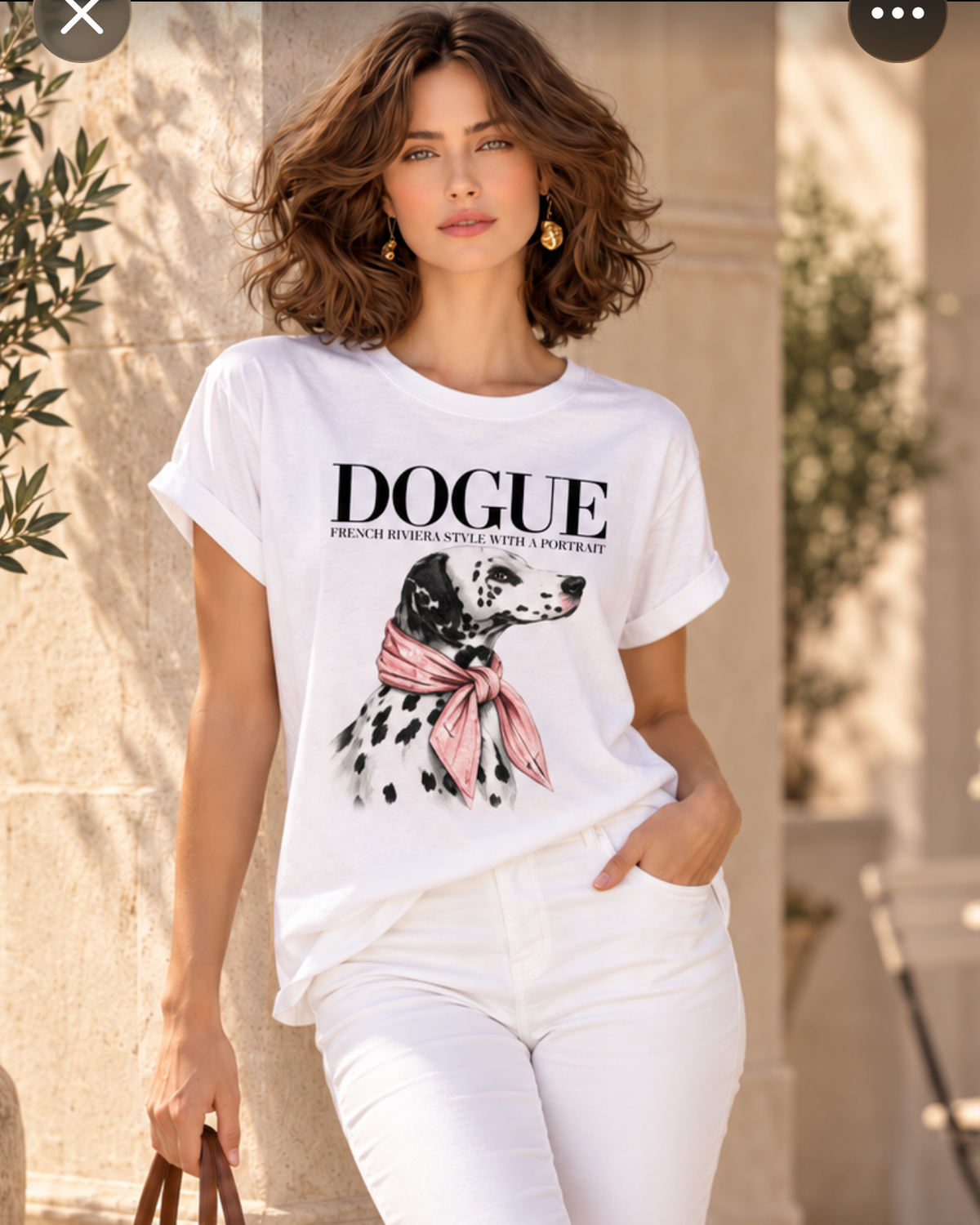 DOGUE Paris Graphic Tee – The Paris Pup & The Dalmatian