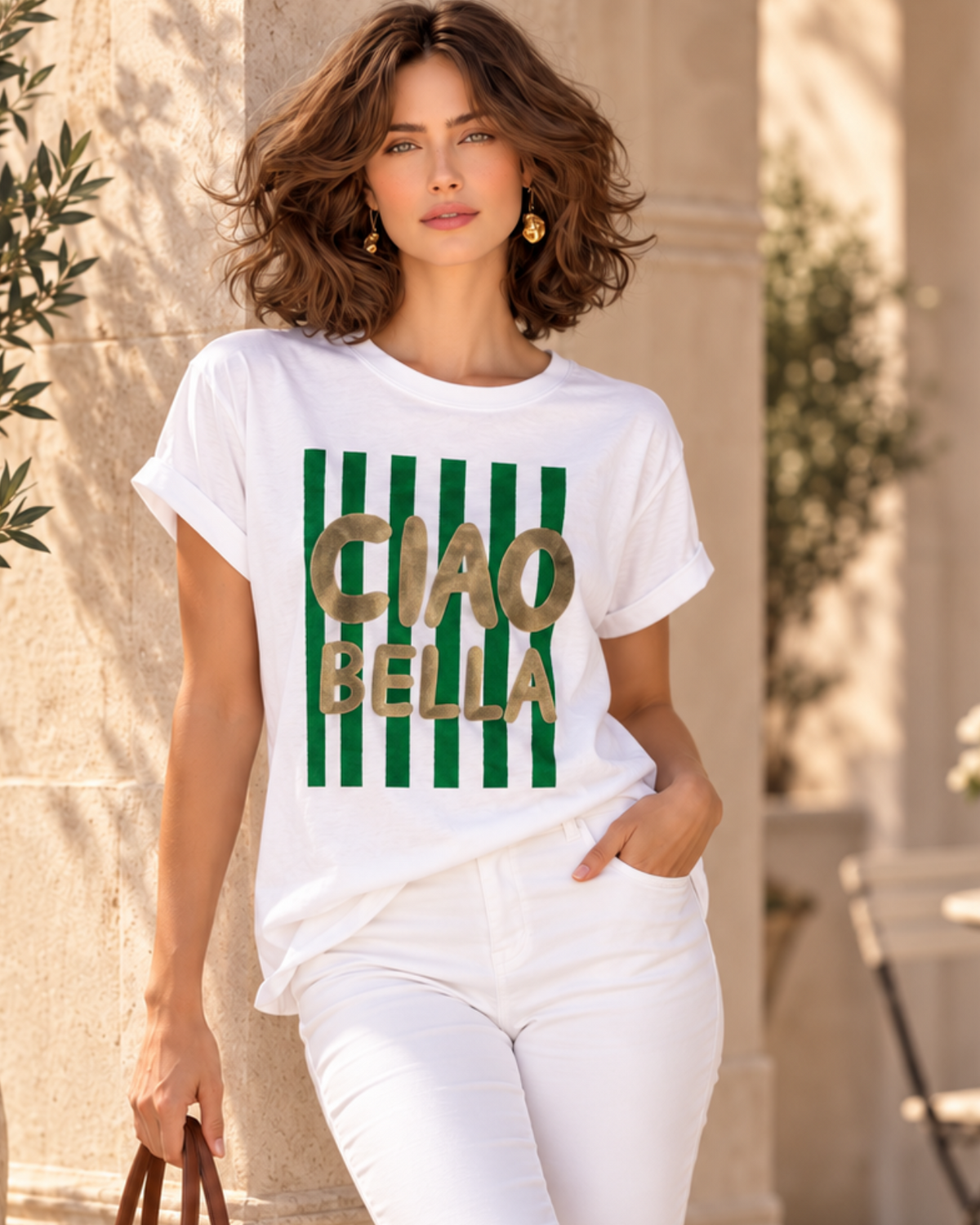 Ciao Bella Cotton Tee – Effortless Italian Chic