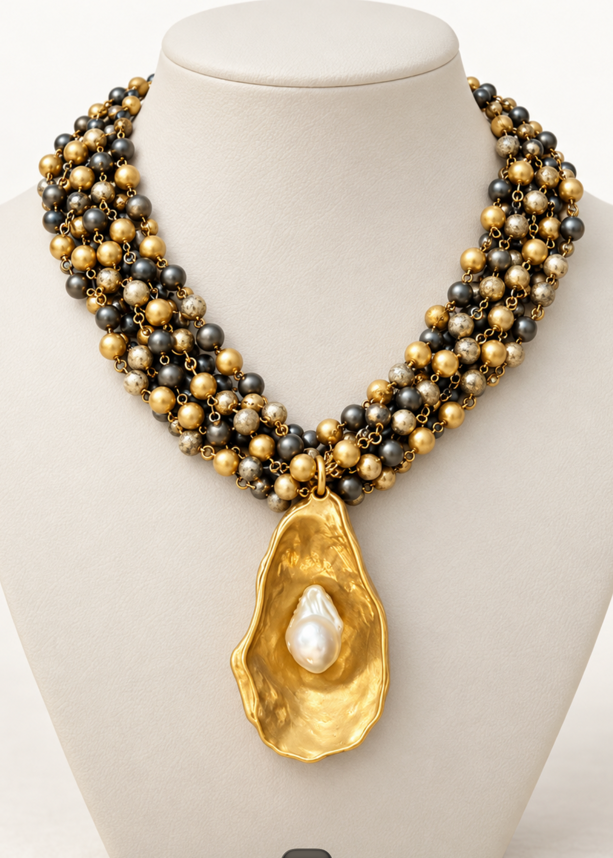 The Noir Oyster Pearl Necklace
