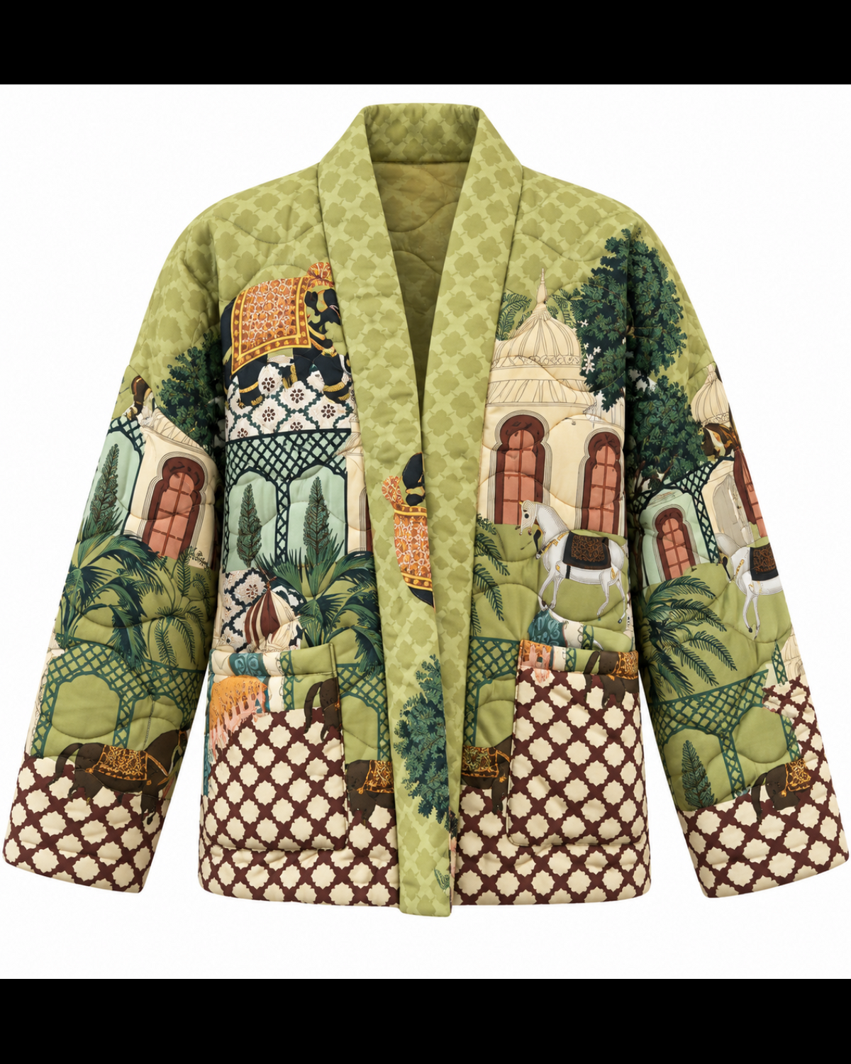 Boho Chic Quilted  Statement Jacket