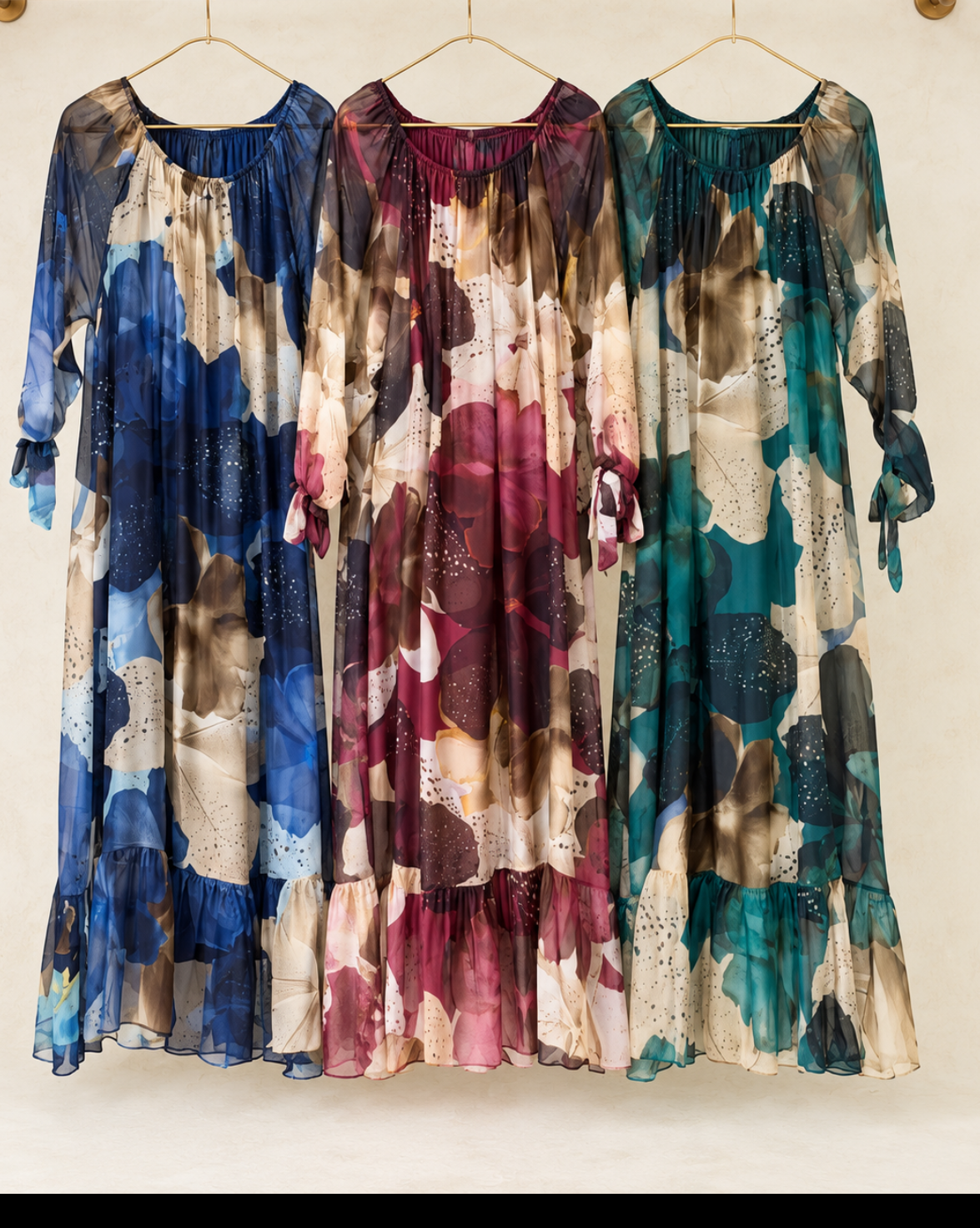 Watercolor Bloom Caftan Dress