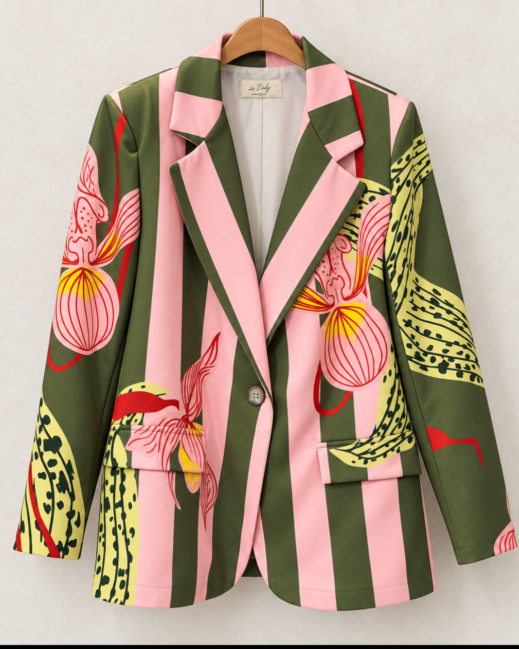 The Tigress Orchid & Leopard Blazer
