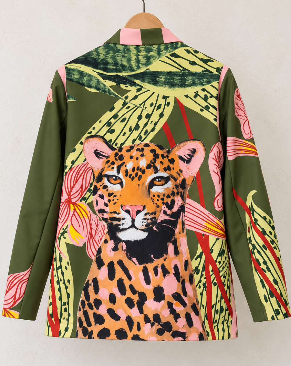 The Tigress Orchid & Leopard Blazer