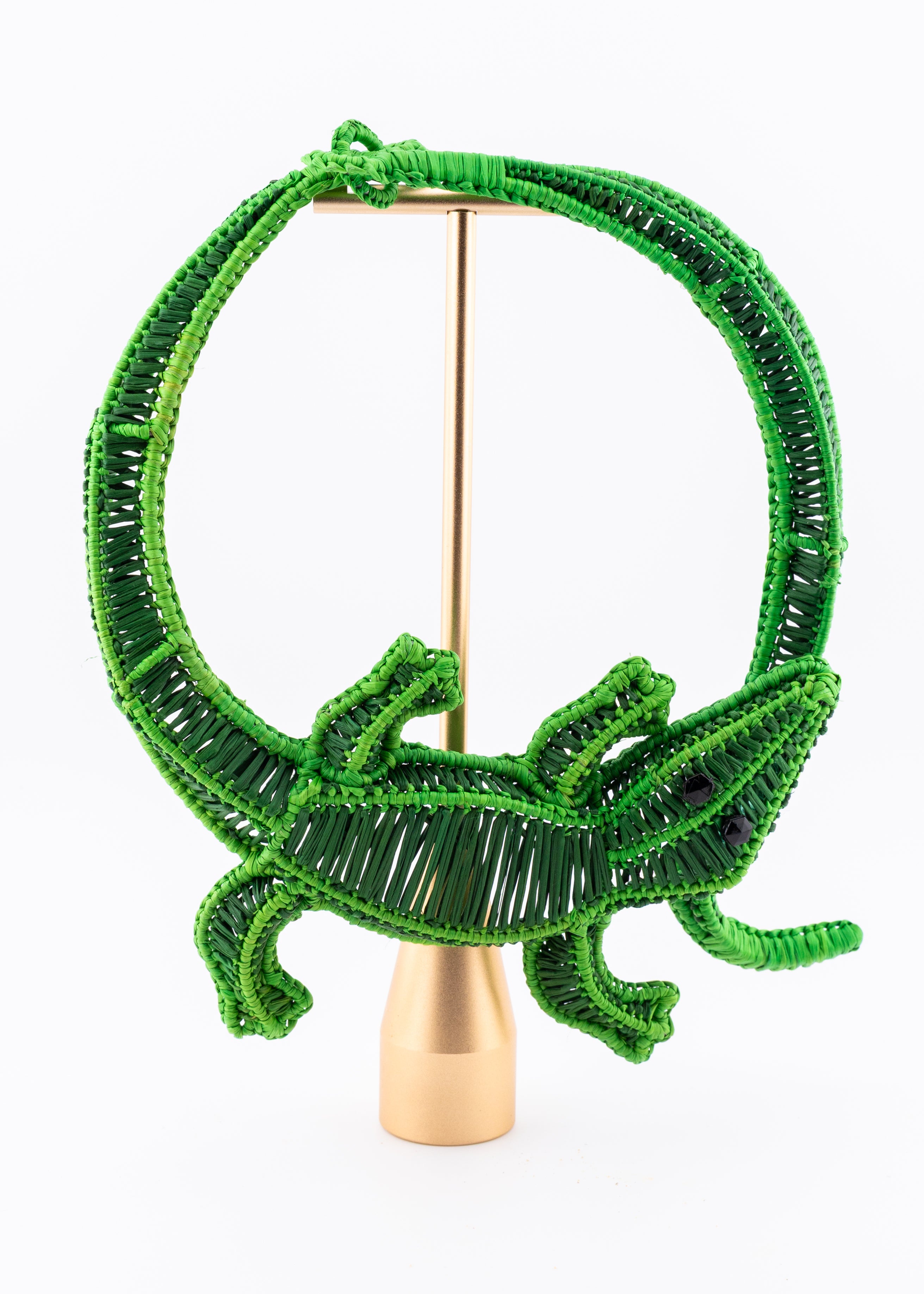 Emerald Alligator Statement Necklace