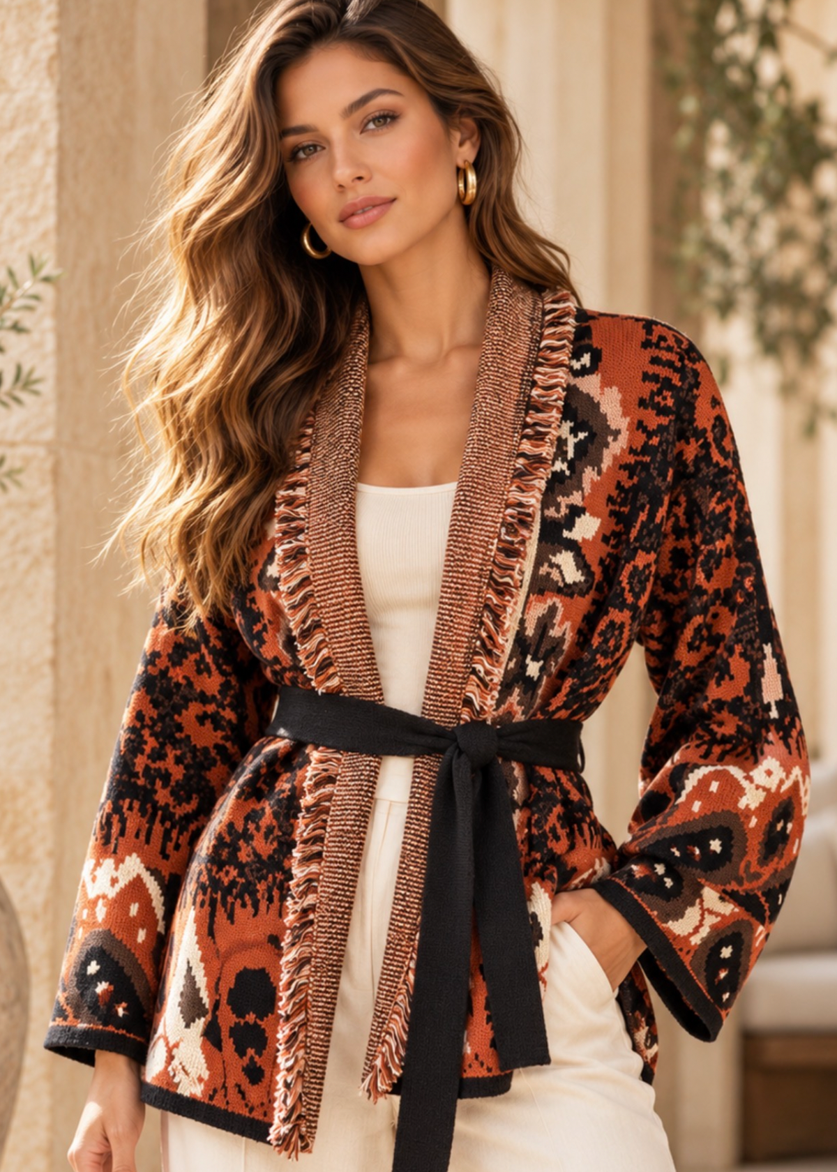 Wilderness Italian Belted Cardigan
