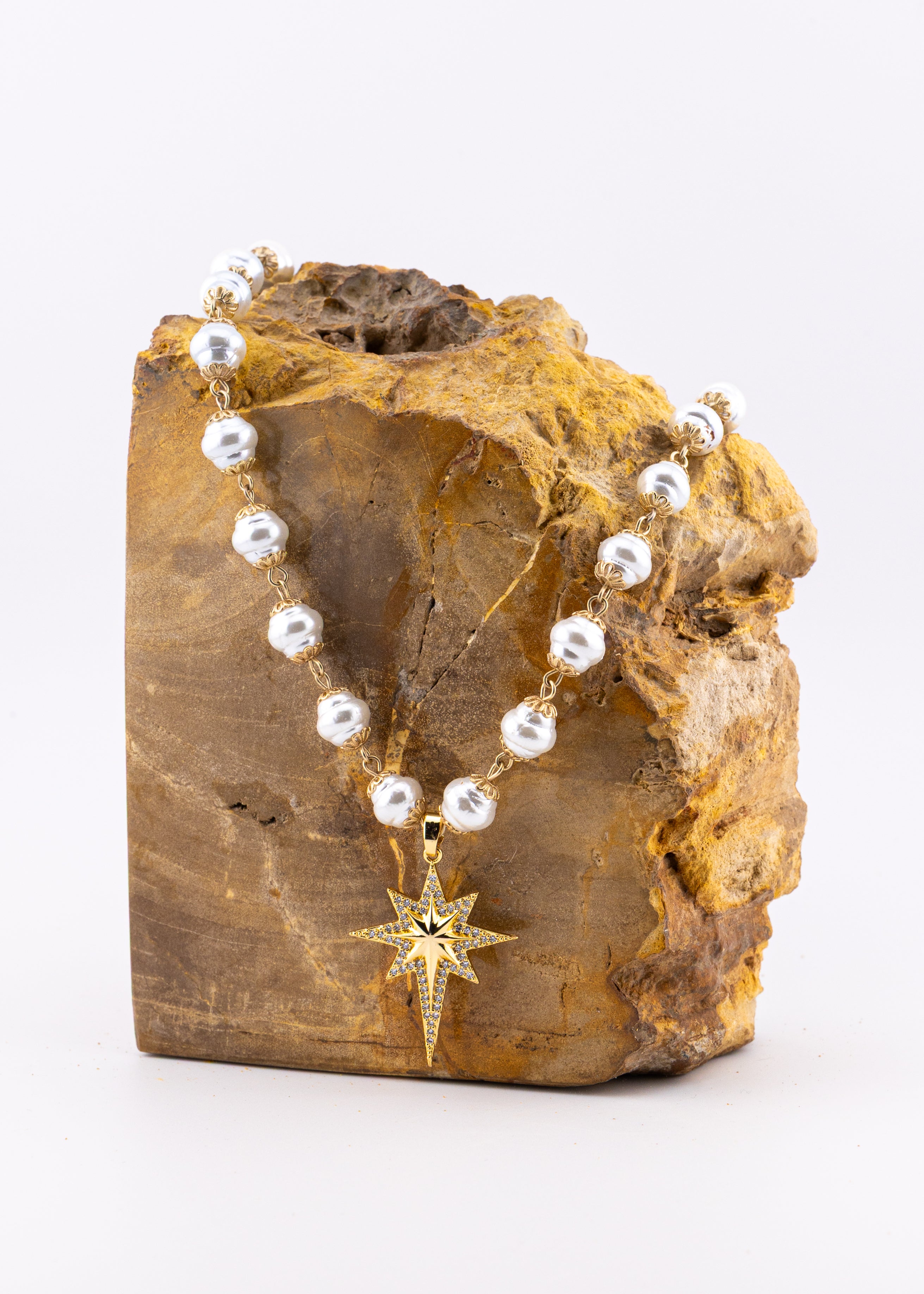 Pearl North Star Necklace