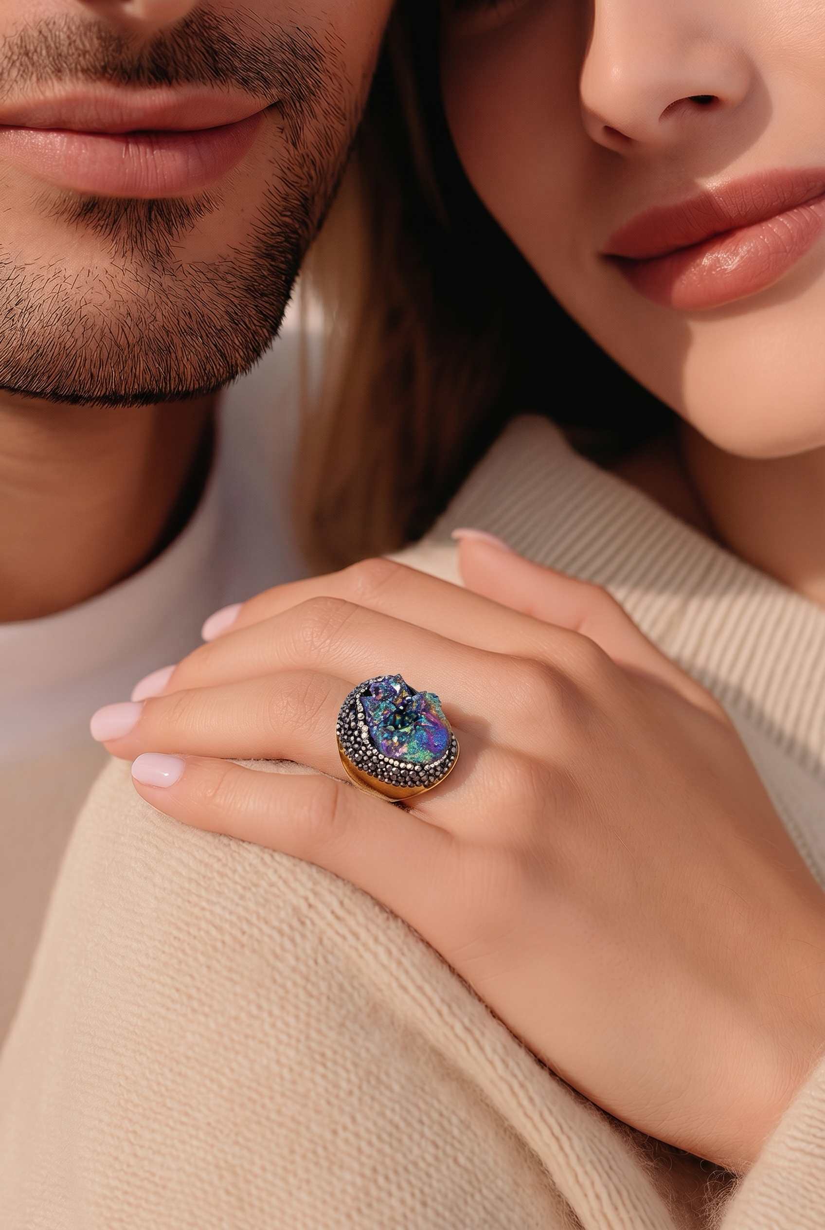 Druzzy Statement Adjustable  Rings